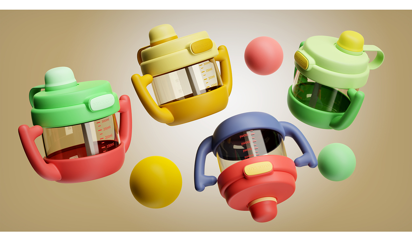 Children's water cup，milk cup，Water cup，