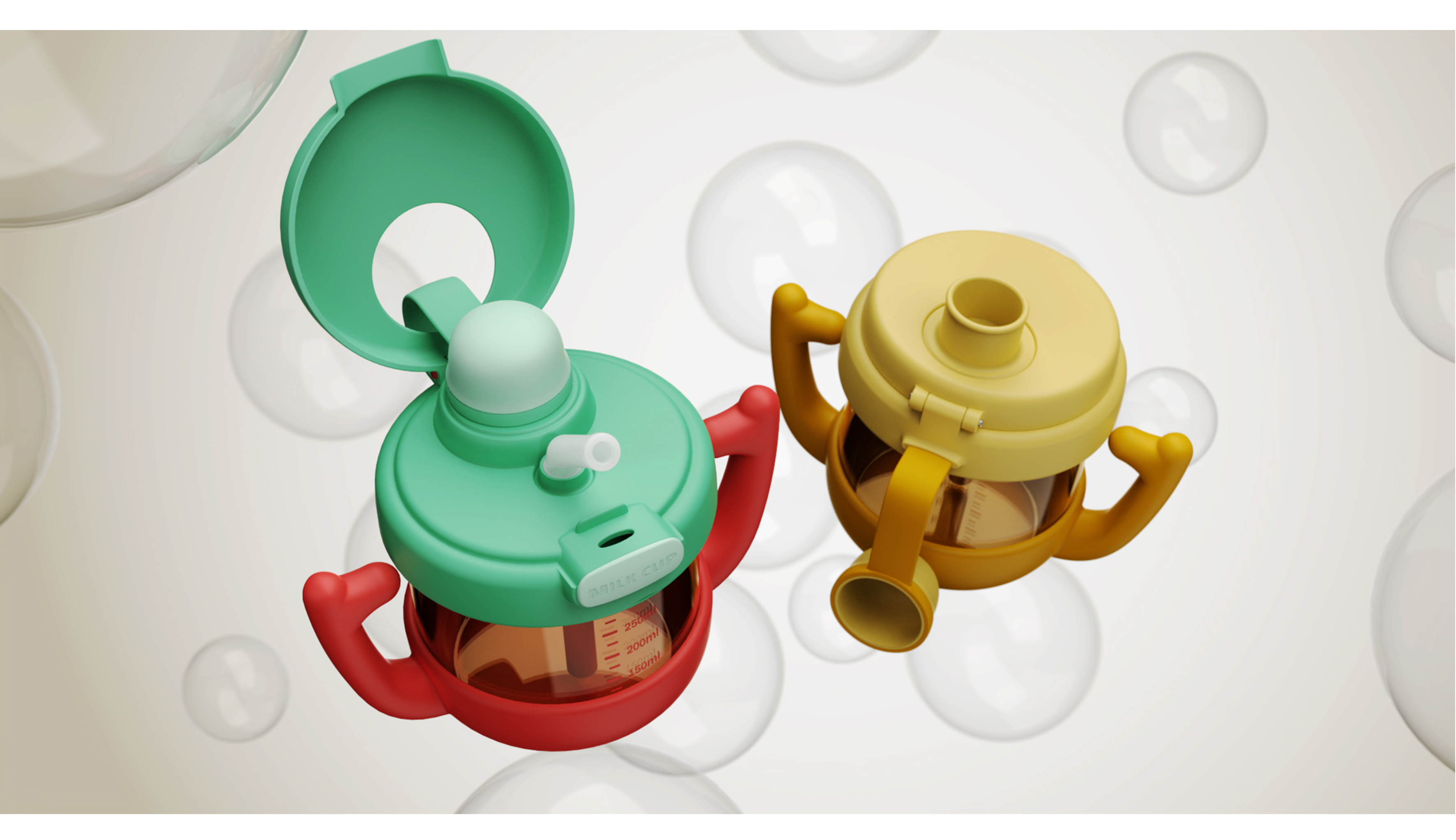 Children's water cup，milk cup，Water cup，