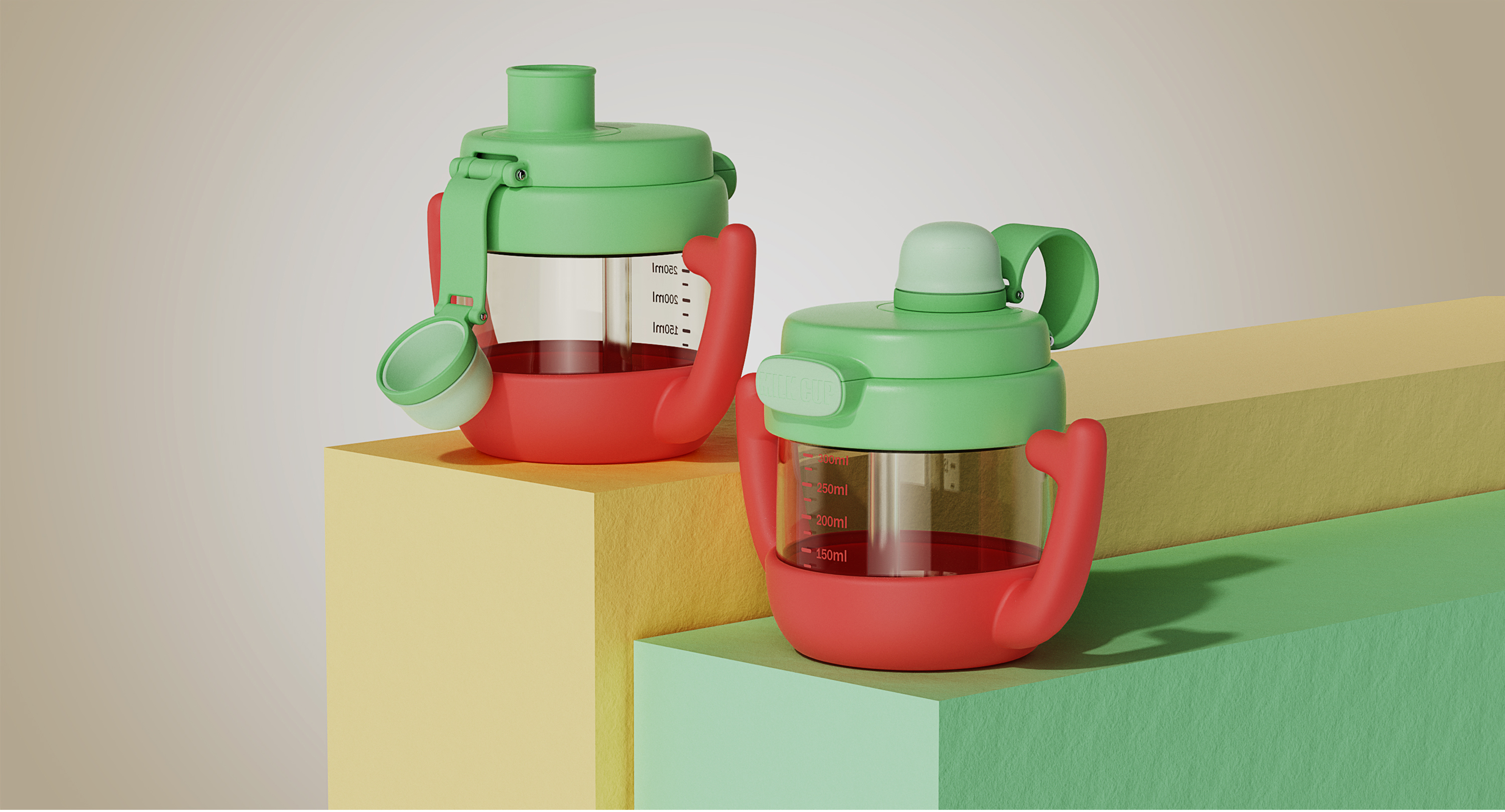 Children's water cup，milk cup，Water cup，