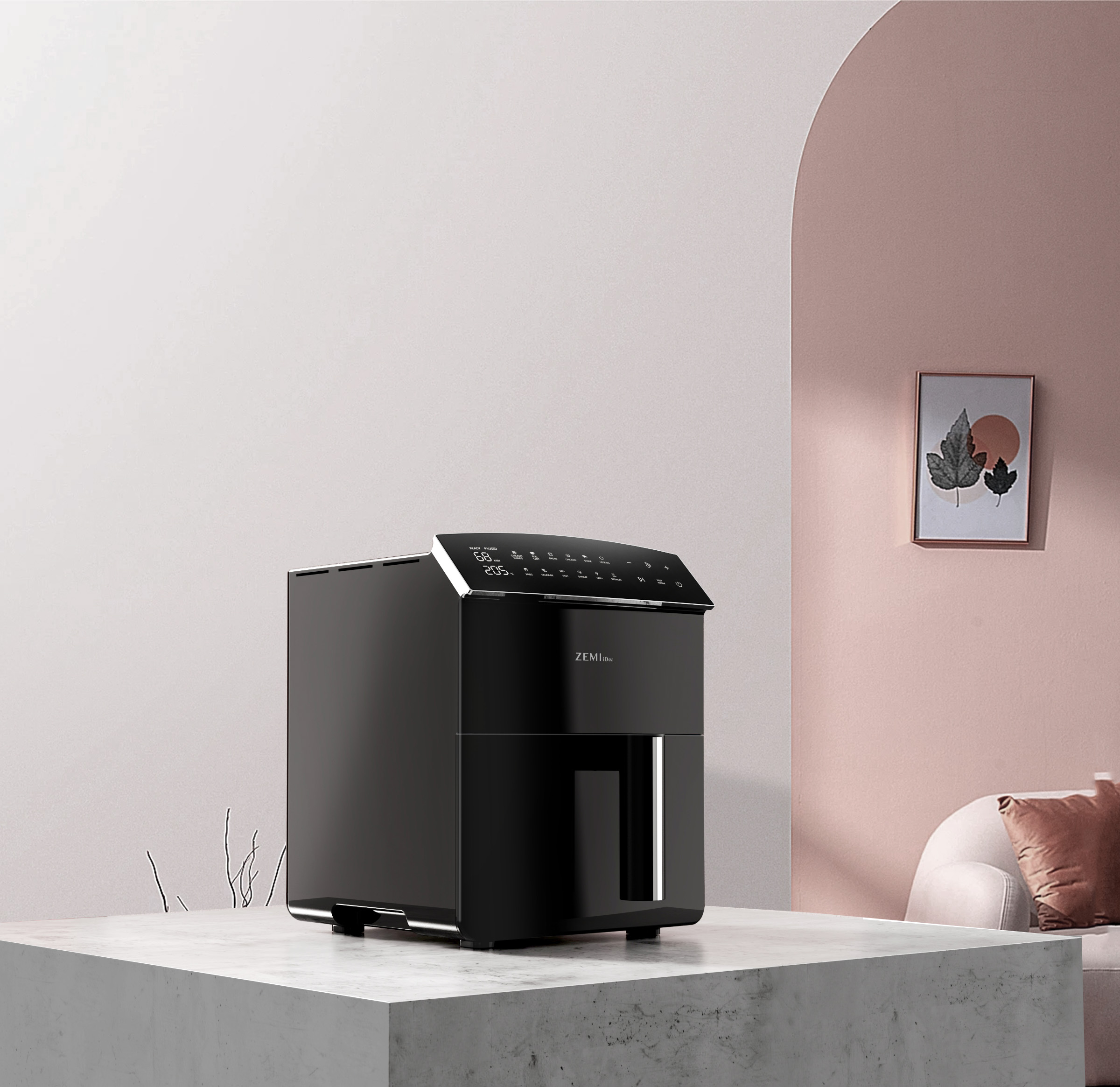Home appliance design，Minimalist design ，Air fryer，