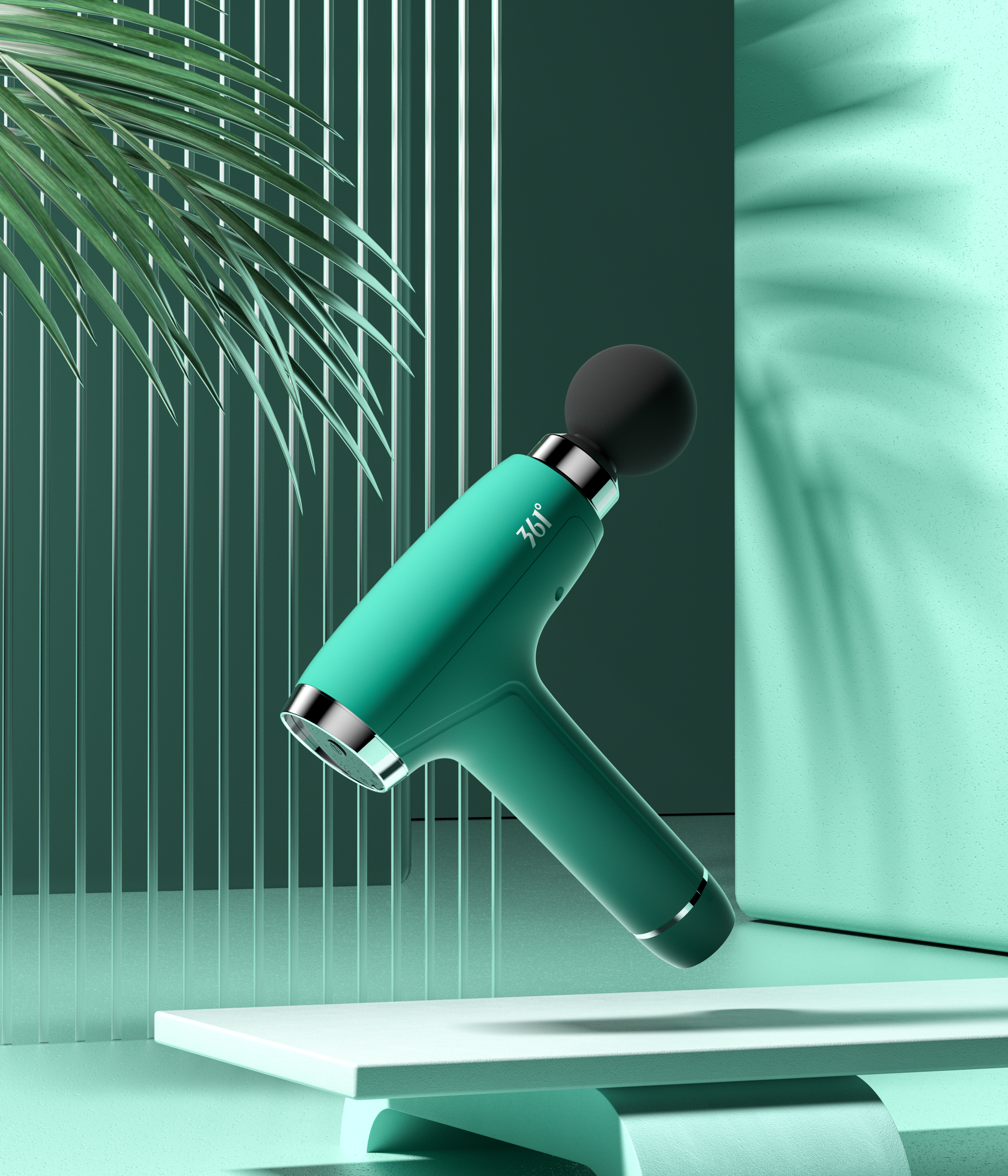 c4d，oc，3D modeling，3D modeling，Product modeling，Product rendering，Fascia gun，online retailers，