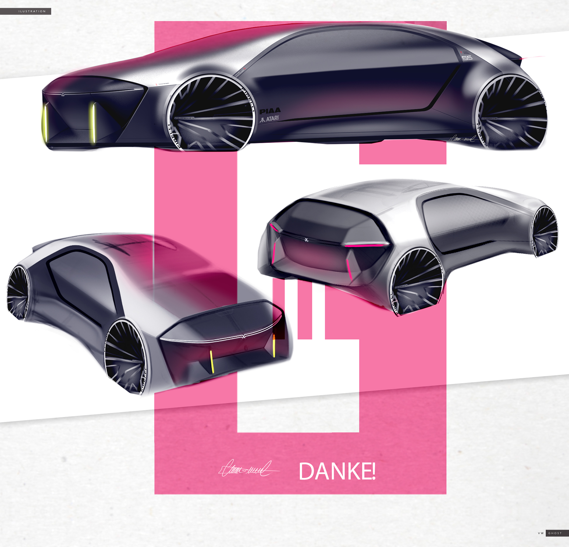 Volkswagen ghost，Automobile design，