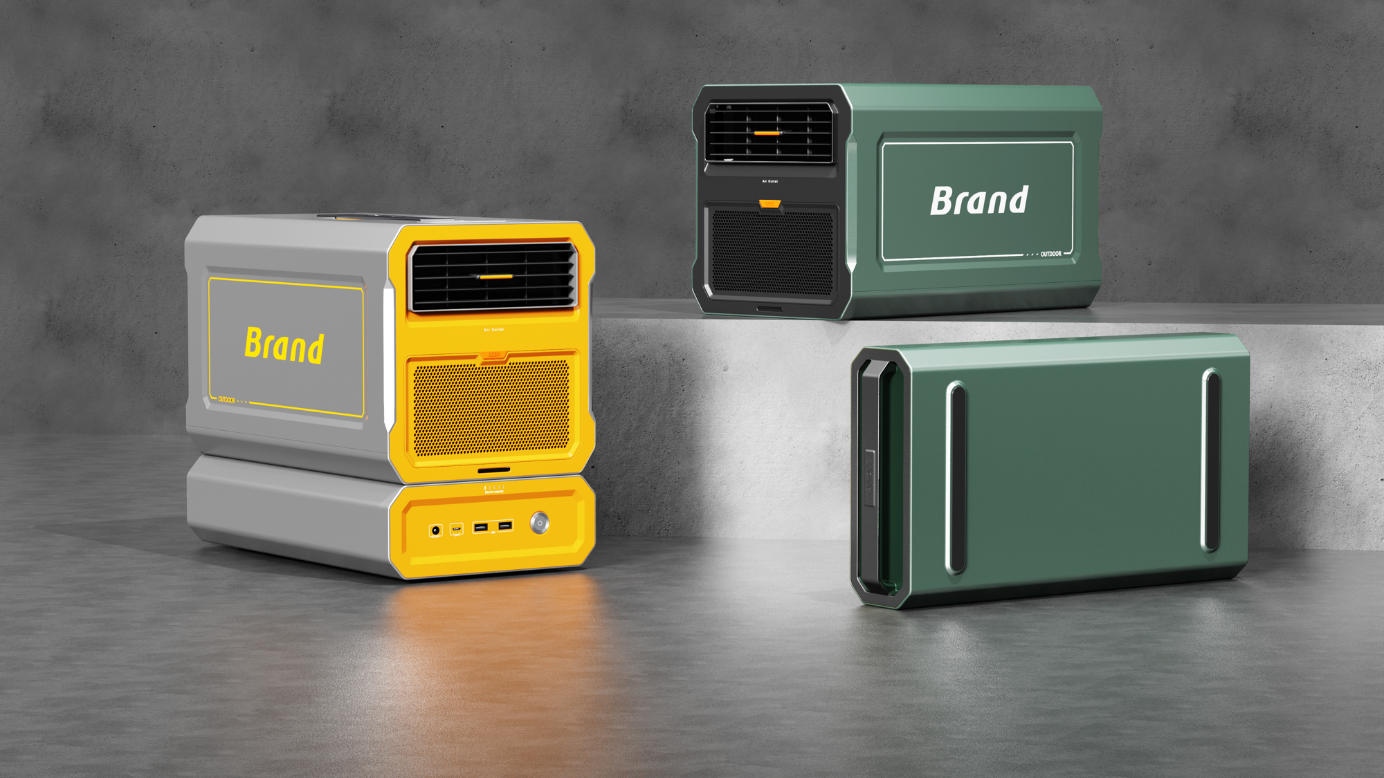 Outdoor air conditioning，Appearance design，Product structure design，small home appliances，