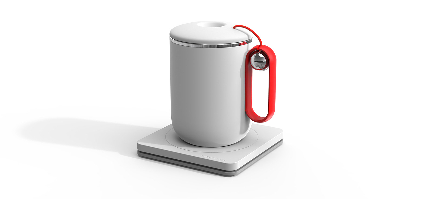 Charging thermos cup，Thermos cup design，Smart home，product design，Appearance design，