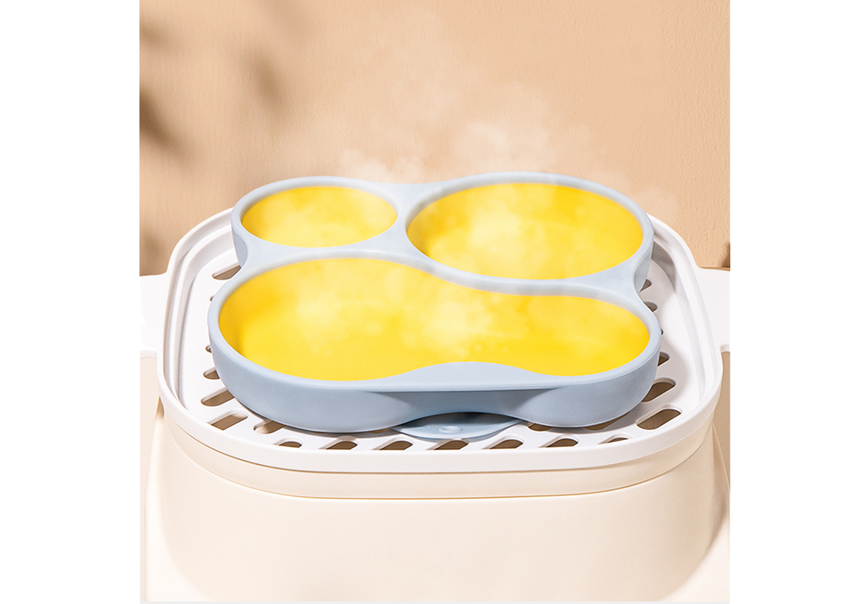 Two-color dinner plate for children，