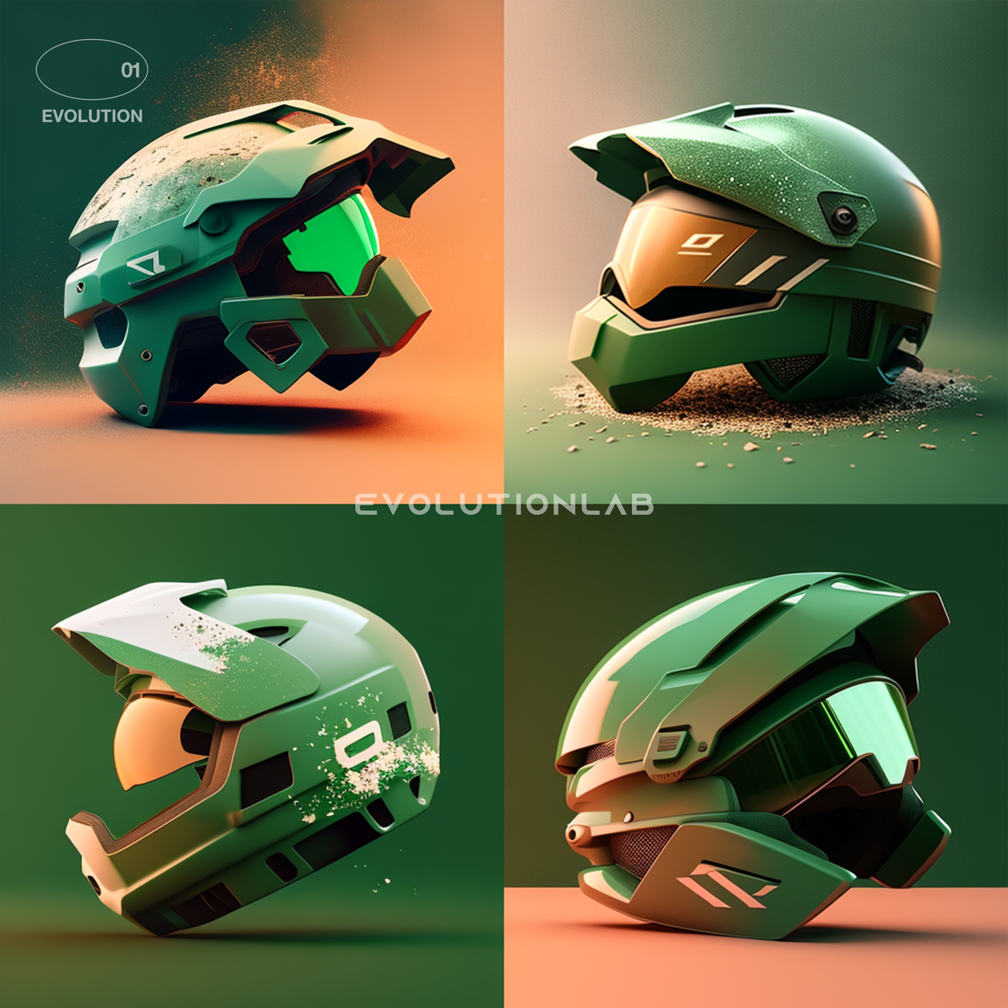 Helmet，ai，product design，ai，industrial design，Color matching，