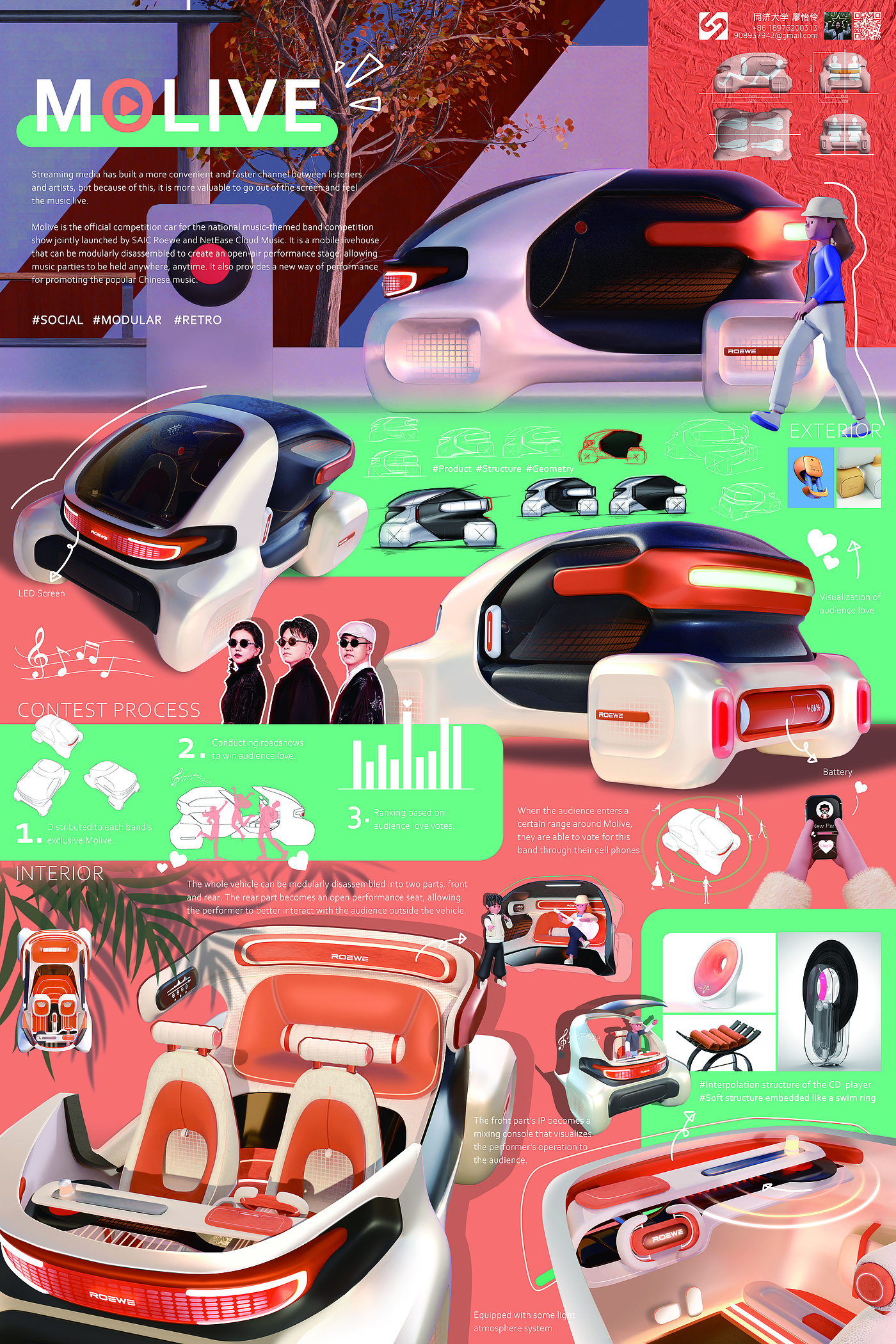 ROEWE Molive，Tongji University，The 10th SAIC International Challenge，