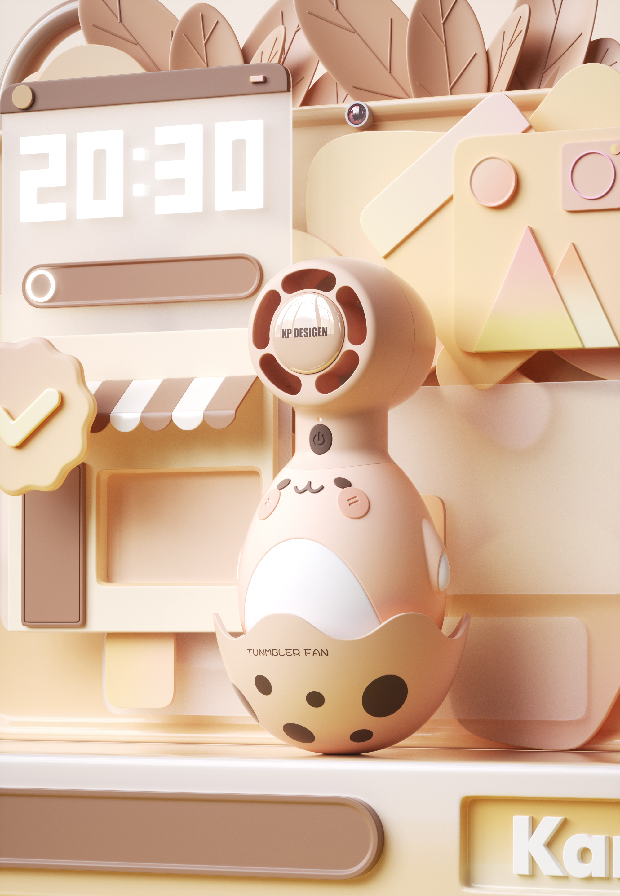 Tumbler decompression small fan (tumbler hand-held fan)，