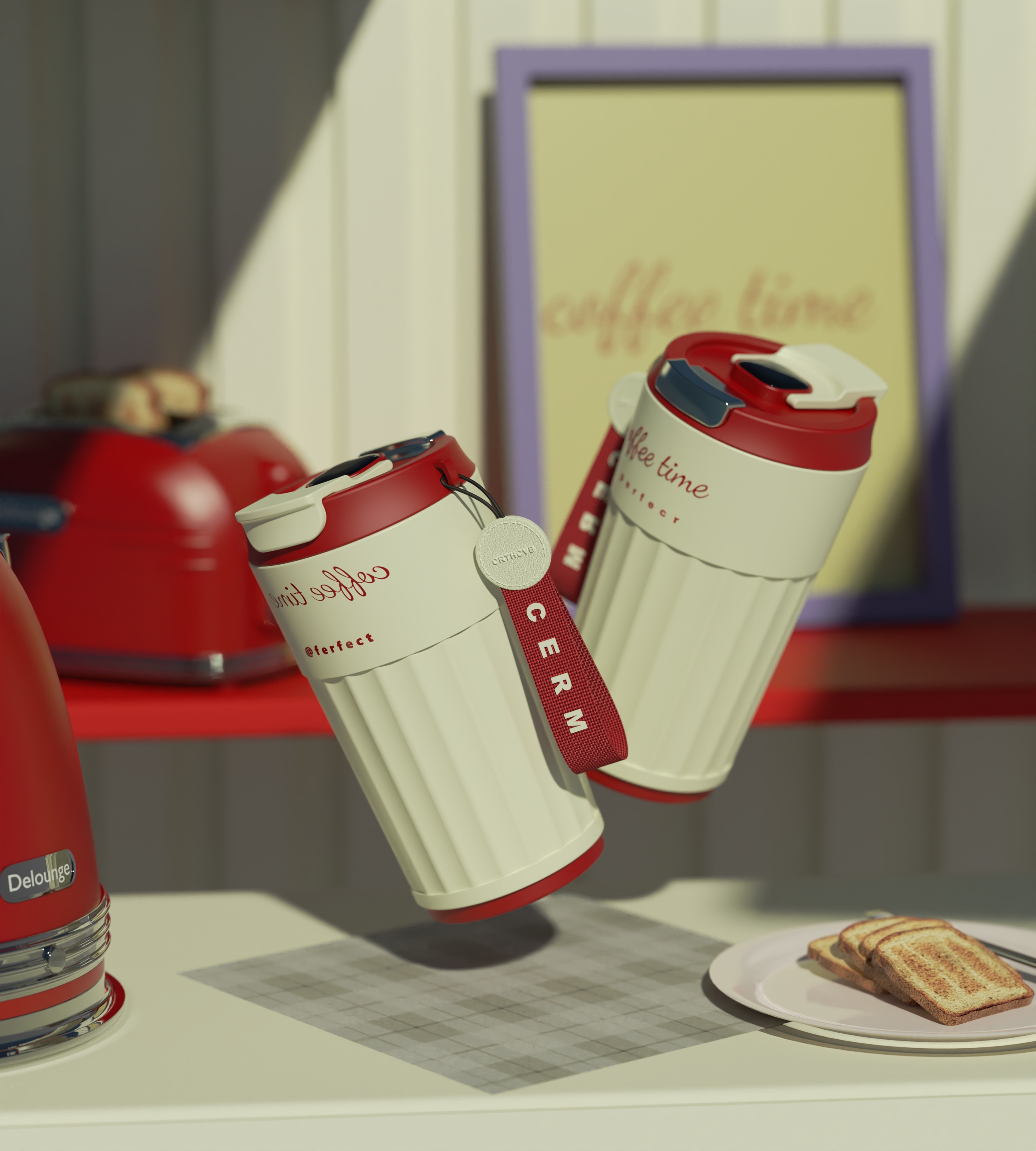 Water cup，coffee cup，Retro，