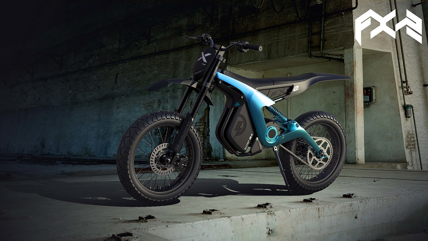 Electric motorcycle design，Electric cross-country motorcycle，