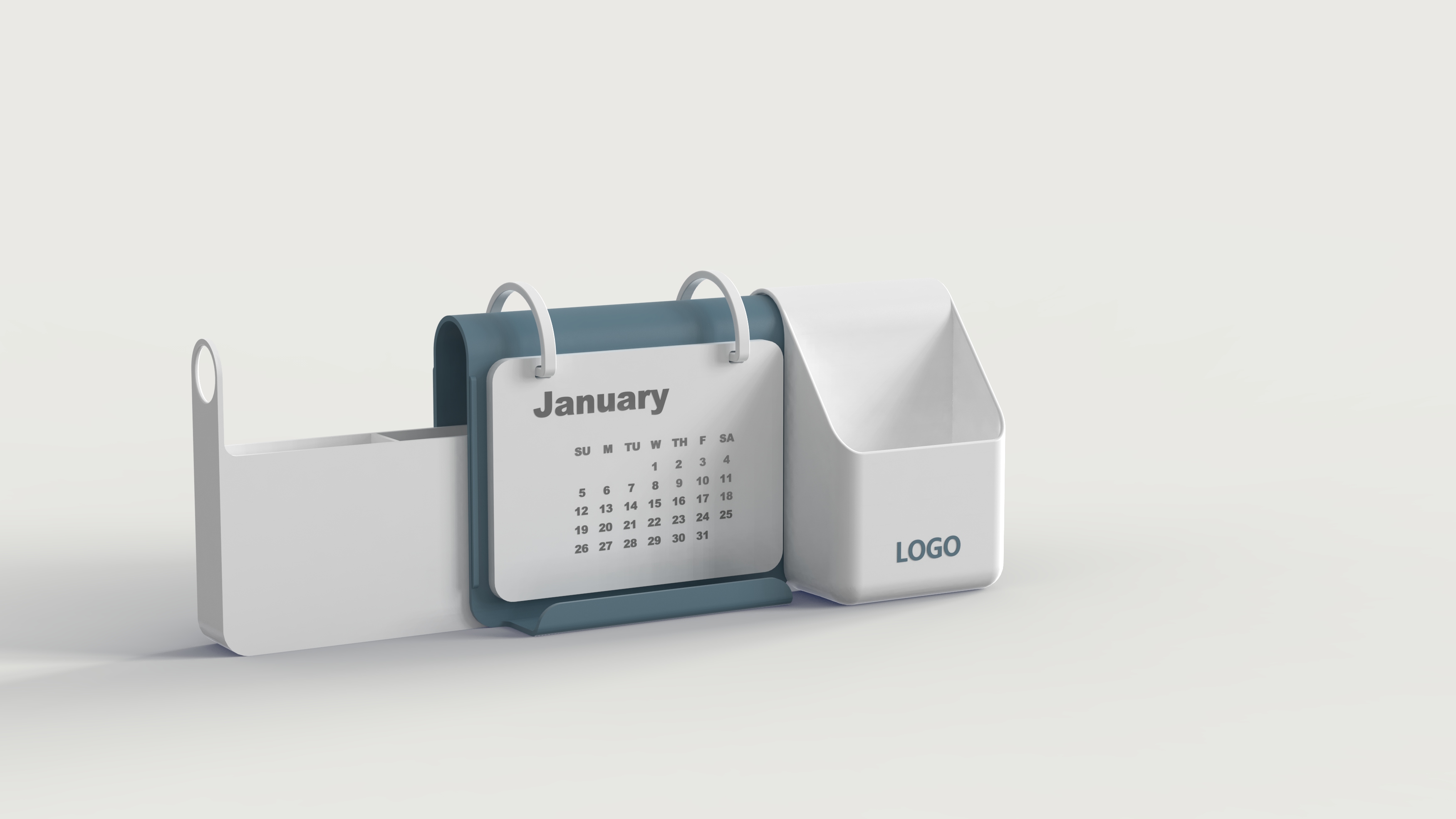 Desk calendar，multi-function，Receive，Stationery，pen container，