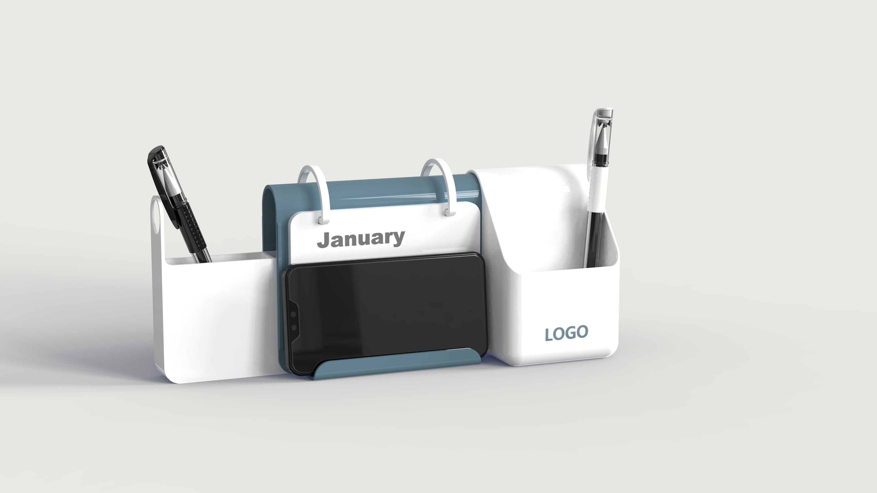 Desk calendar，multi-function，Receive，Stationery，pen container，