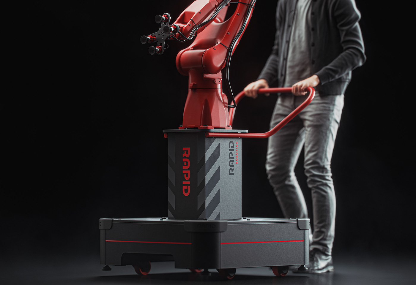 Rapid Robotics，Mechanics，Industrial robot，Mechanical arm，industrial design，robot，