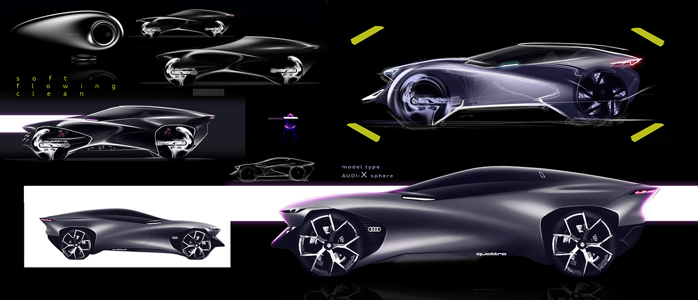 3d，audi，audi，automobile，Automobile design，conceptual design，