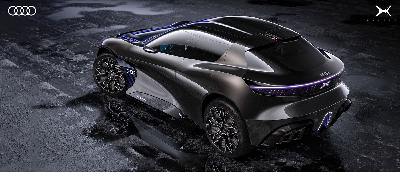 3d，audi，audi，automobile，Automobile design，conceptual design，