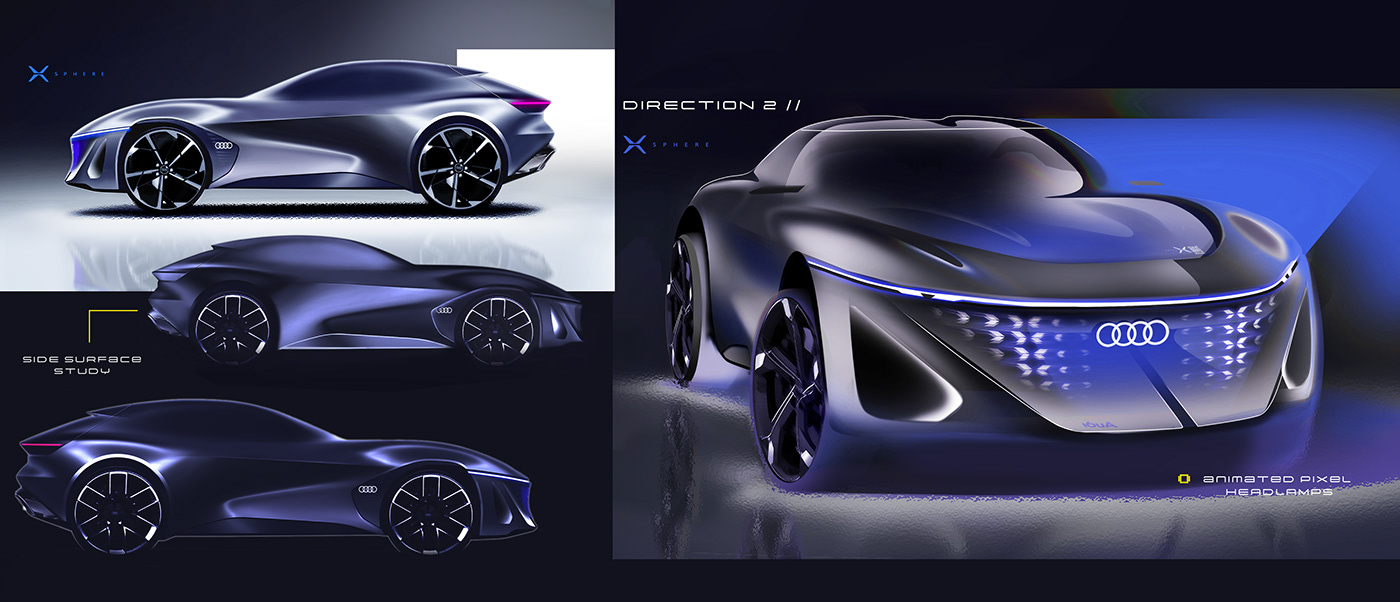 3d，audi，audi，automobile，Automobile design，conceptual design，