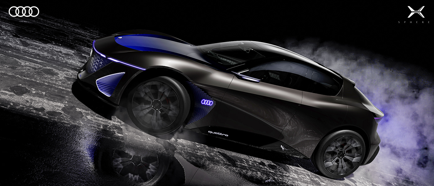 3d，audi，audi，automobile，Automobile design，conceptual design，