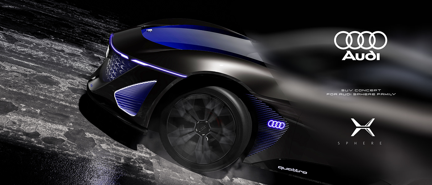3d，audi，audi，automobile，Automobile design，conceptual design，