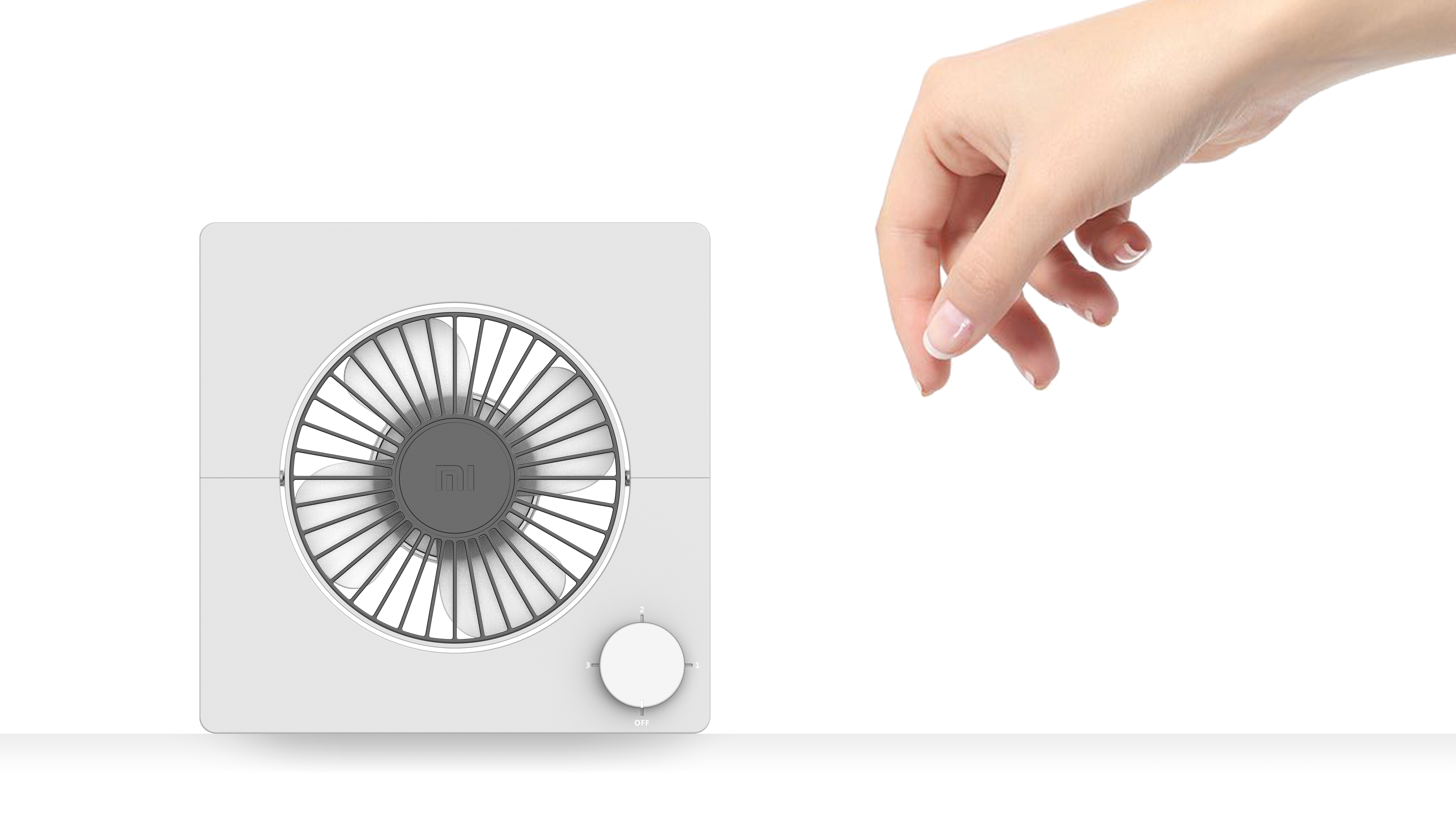 millet，Fan，fold，industrial design，Portable，ultrathin，