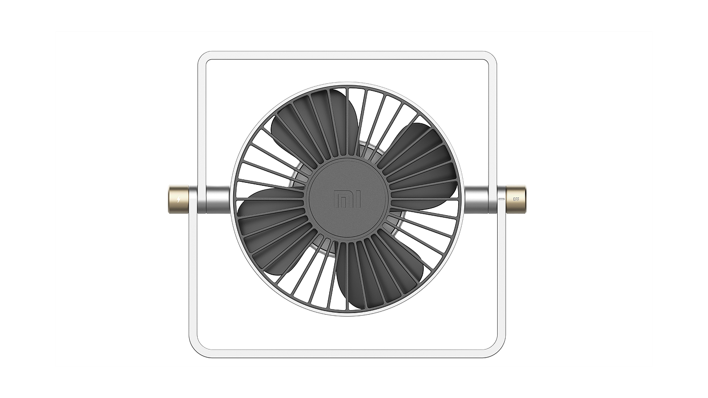millet，Fan，fold，industrial design，Portable，ultrathin，