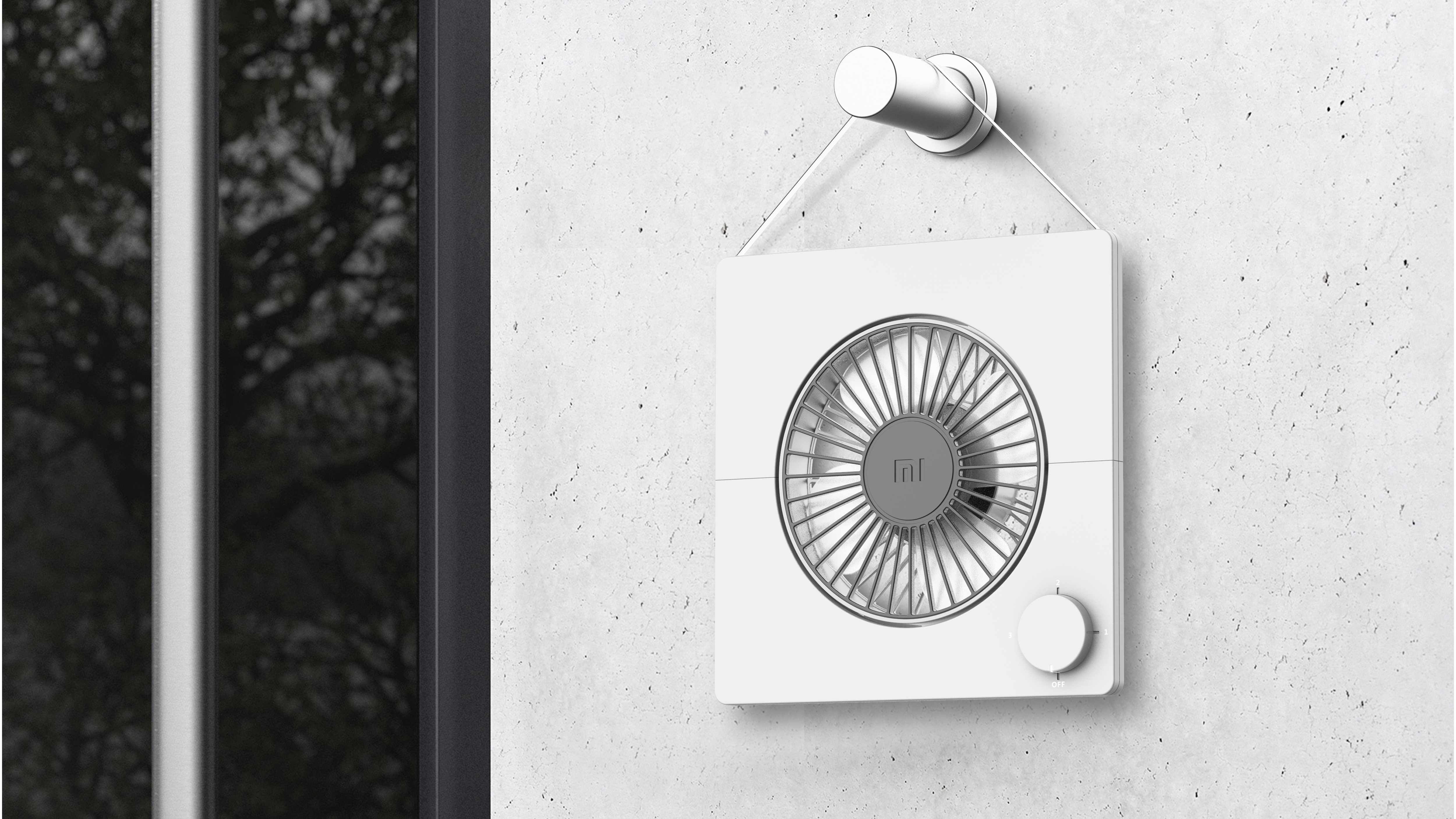 millet，Fan，fold，industrial design，Portable，ultrathin，