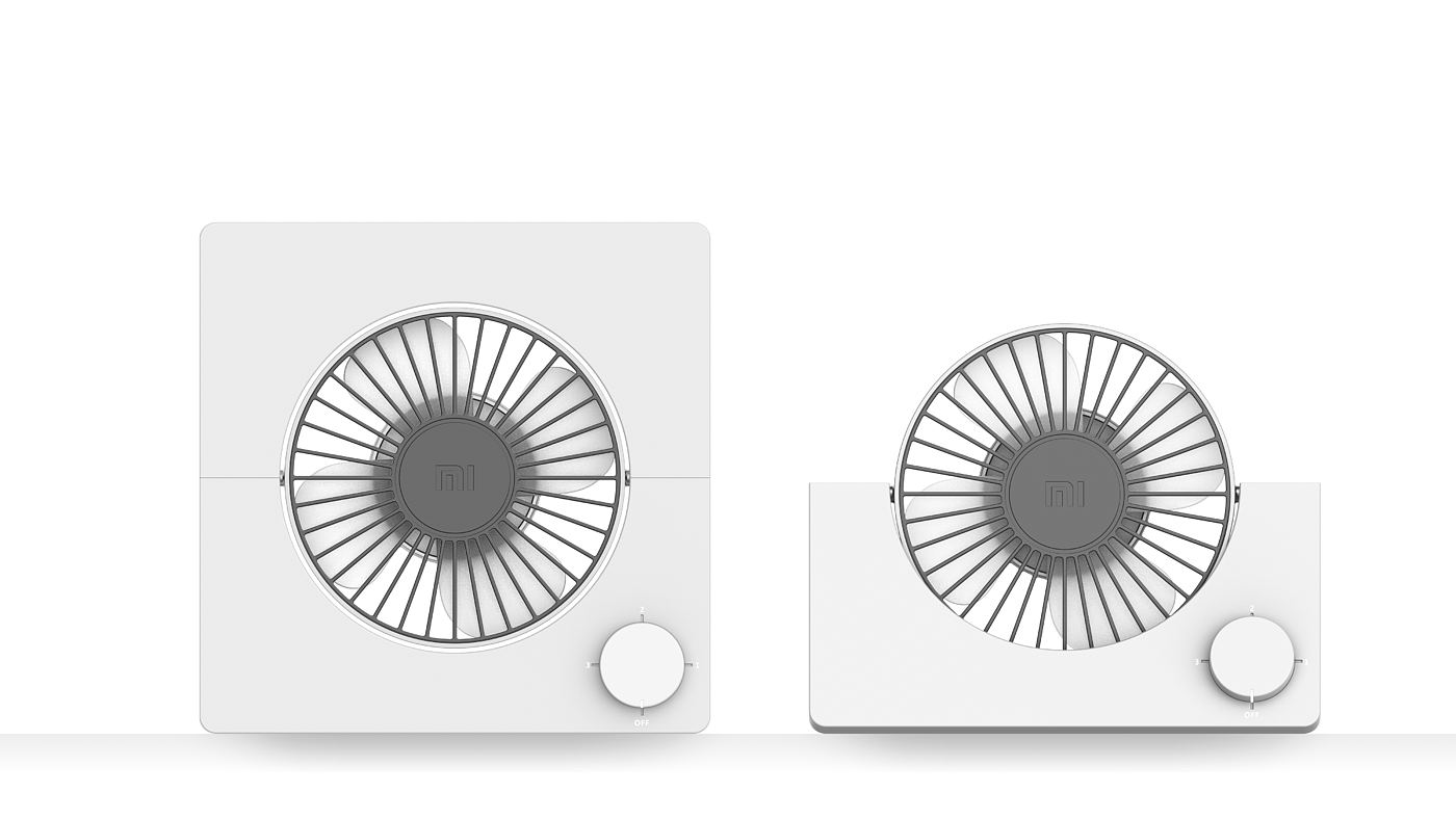 millet，Fan，fold，industrial design，Portable，ultrathin，