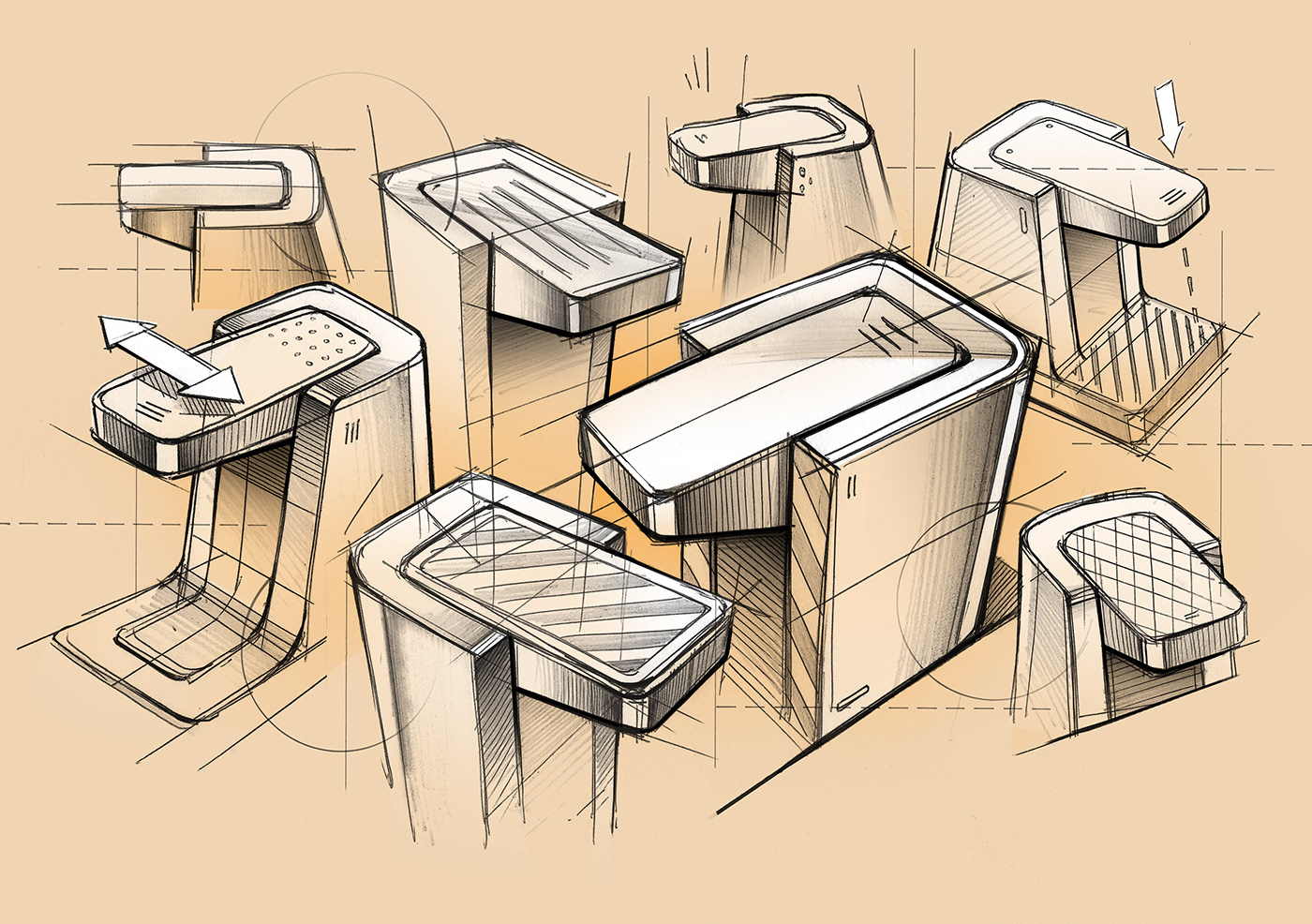 Hand drawn，Collection of works，Design sketch，