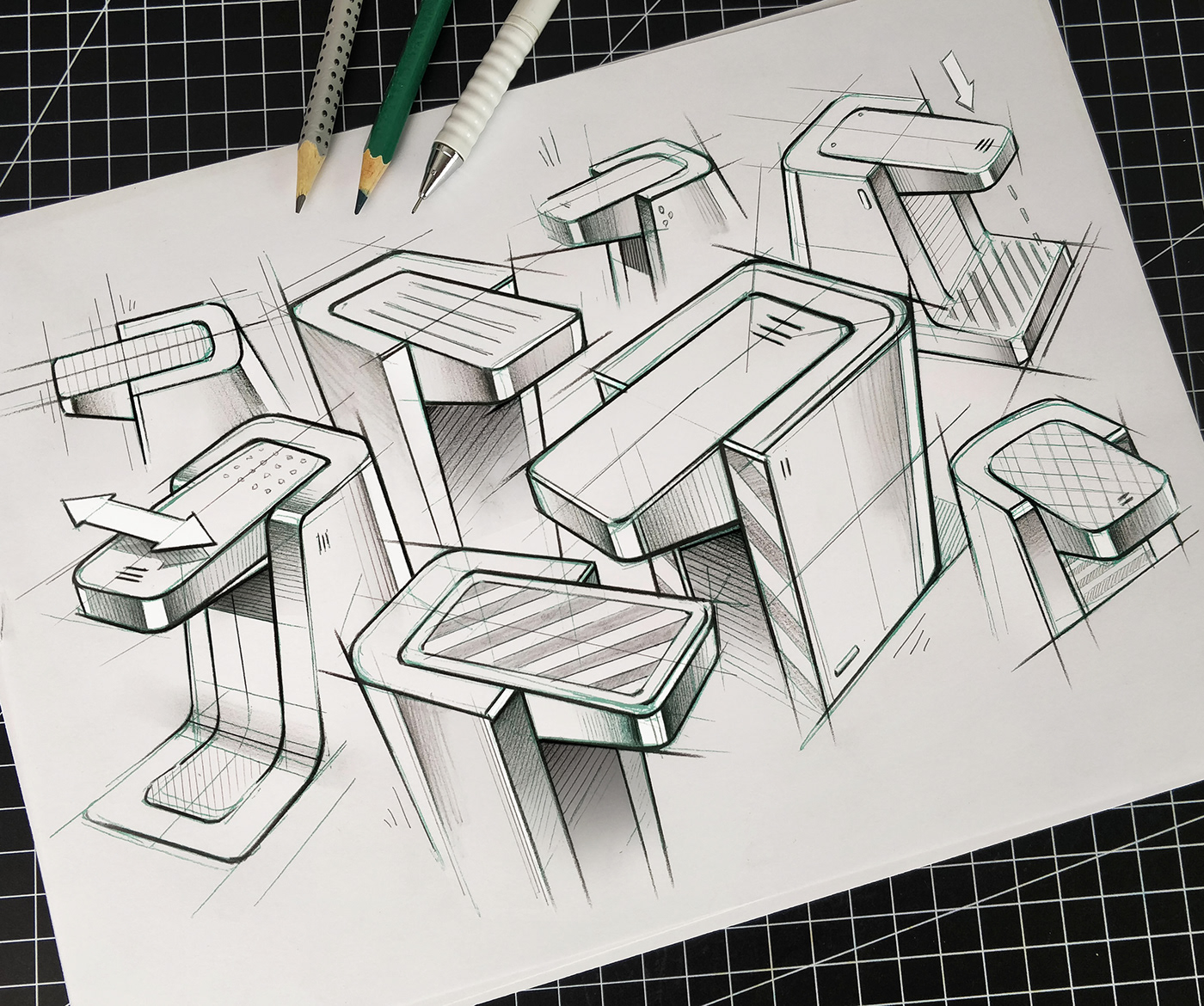 Hand drawn，Collection of works，Design sketch，