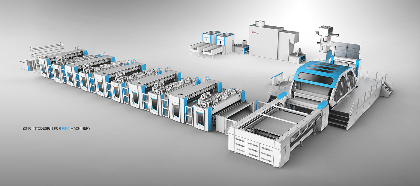 Appearance of mechanical equipment，Industrial Design of Production Line，Industrial Design of Large Equipment and Equipment，assembly line design，