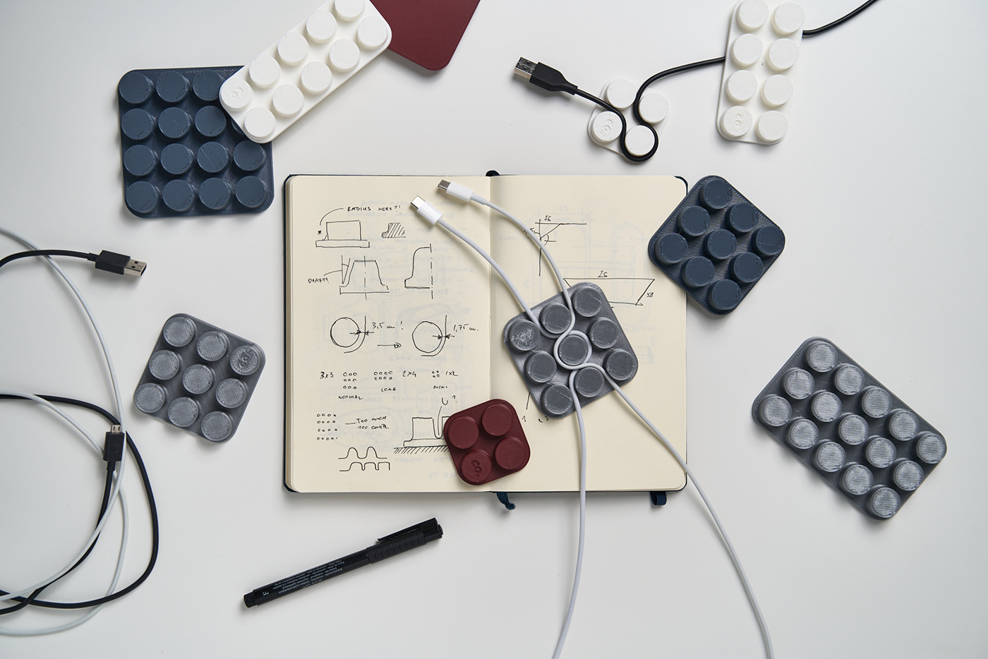 Creative design，product design，Appearance design，Cable organizer，