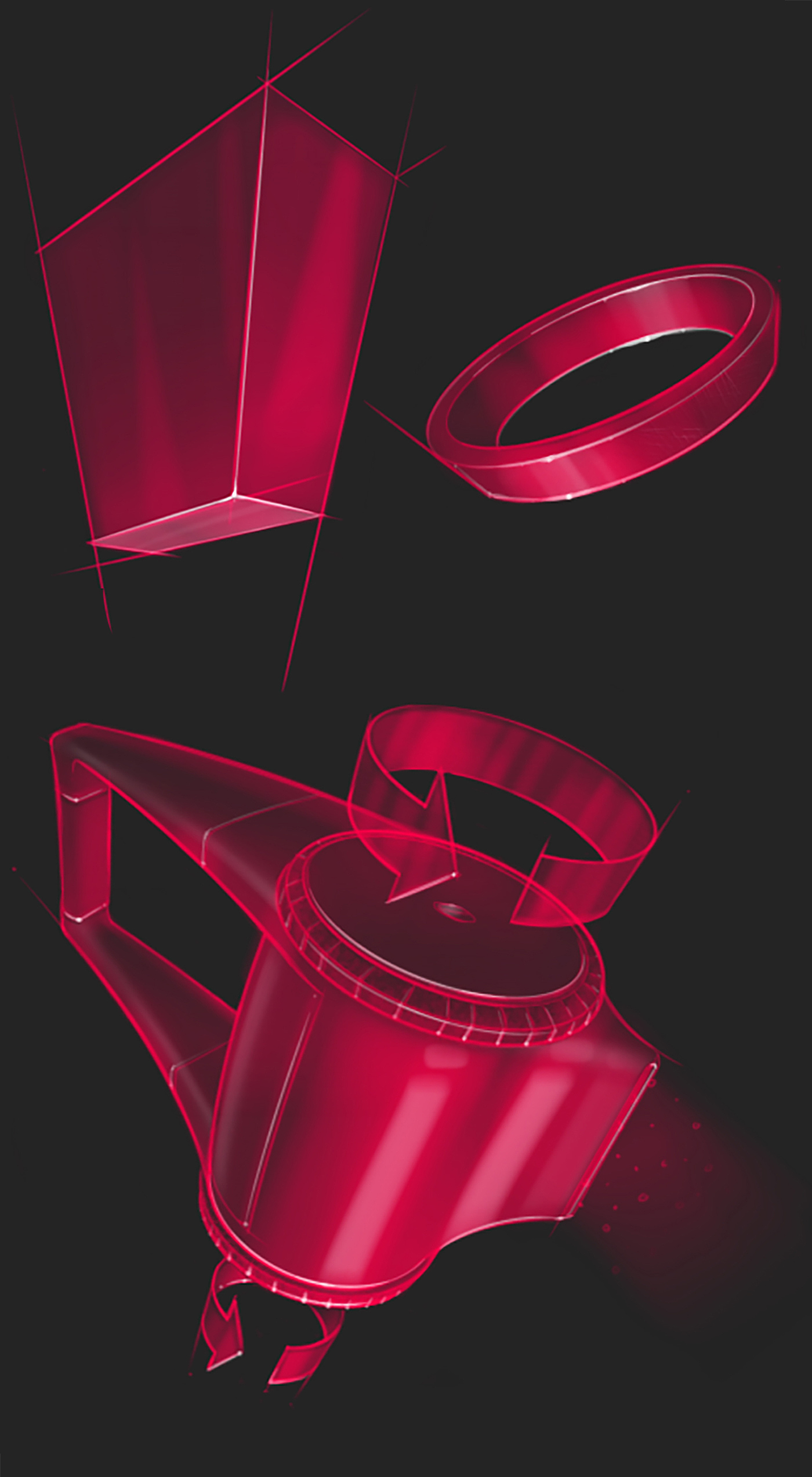 mapping，industrial design，personal works，Jeremy Dennis，Electric kettle，