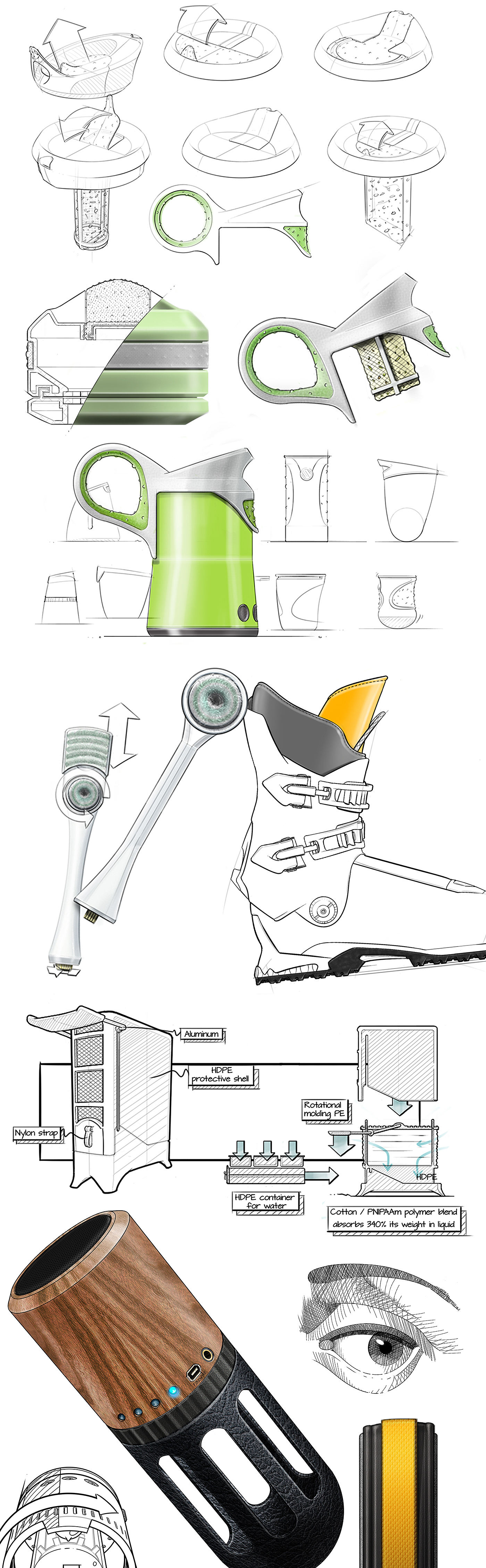 mapping，industrial design，personal works，Jeremy Dennis，Electric kettle，