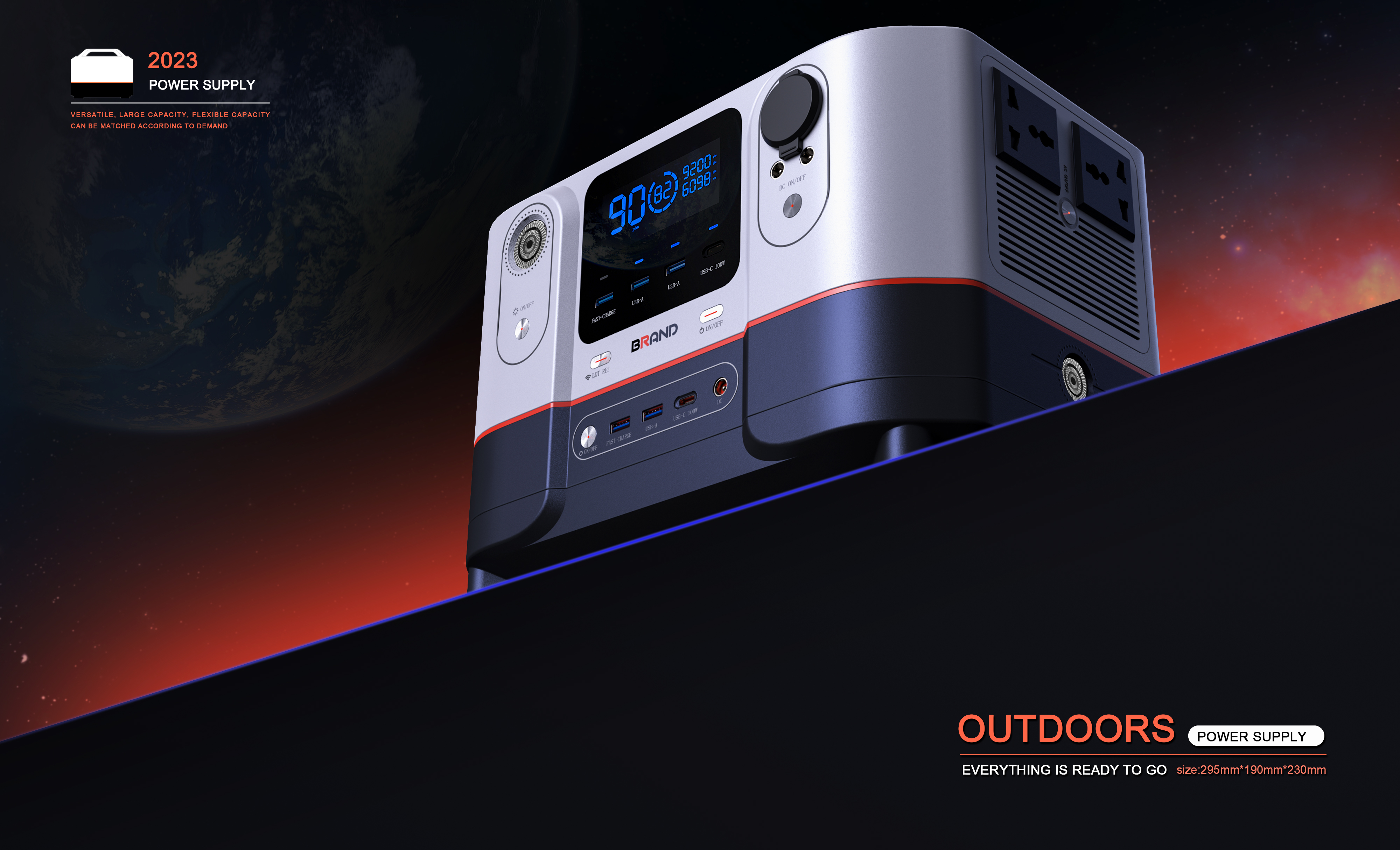 Outdoor power supply，Energy storage power supply，equipment，industrial design，product design，Power Supply，