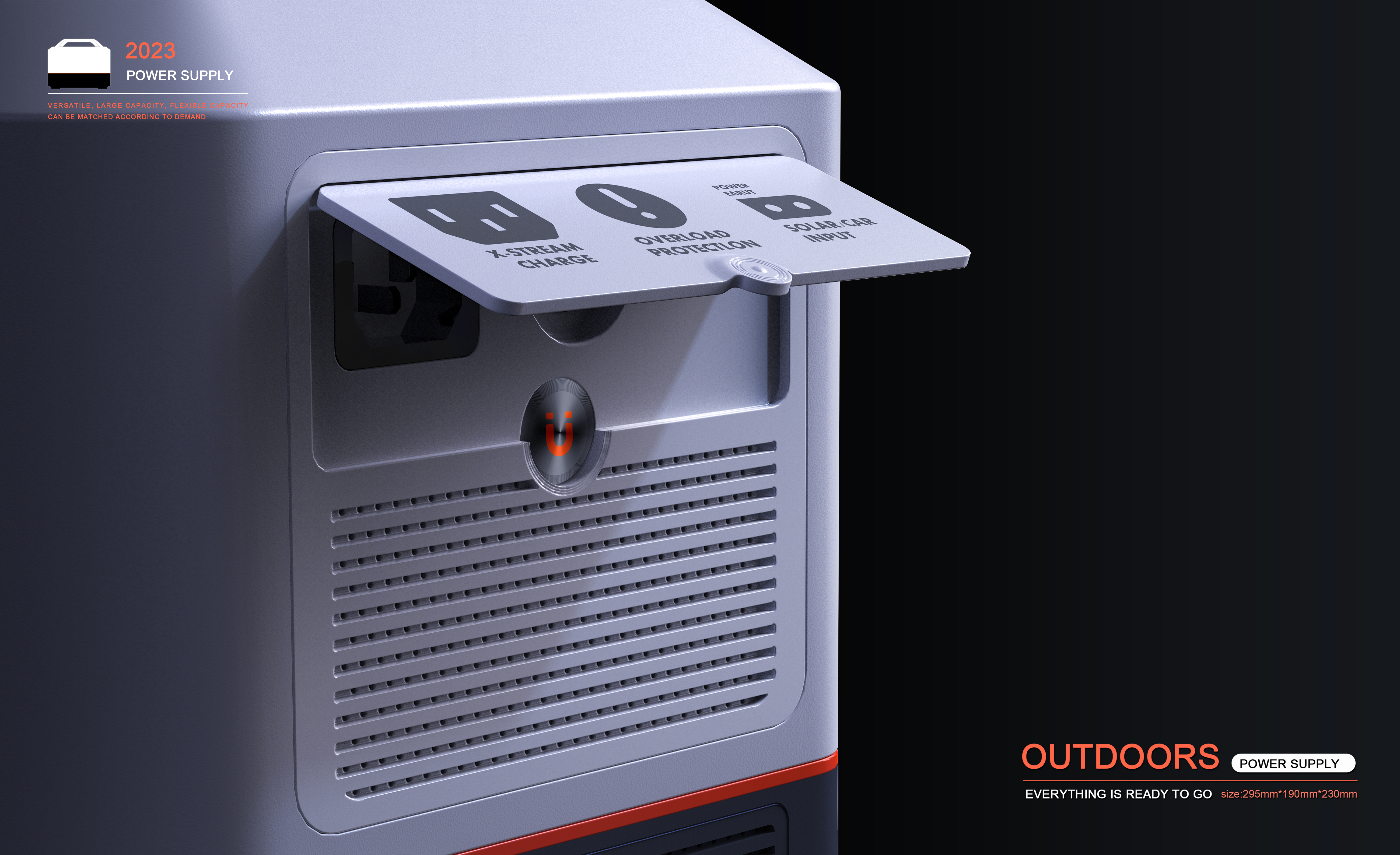 Outdoor power supply，Energy storage power supply，equipment，industrial design，product design，Power Supply，