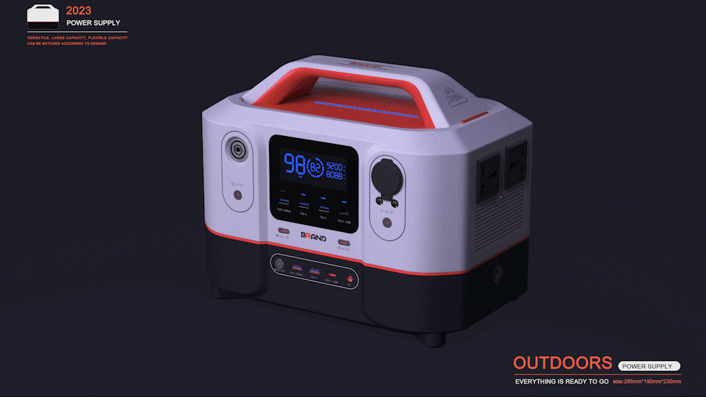 Outdoor power supply，Energy storage power supply，equipment，industrial design，product design，Power Supply，
