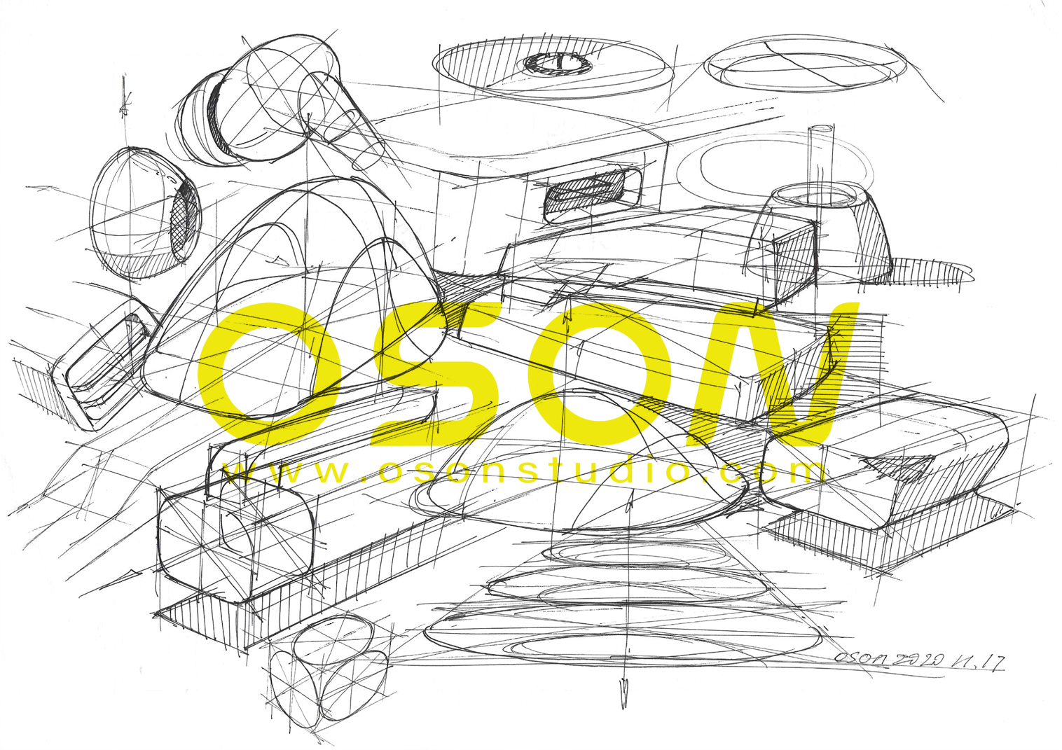 product design，industrial design，Hand drawn products，product design，Ou Chen design，OSONSTUDY，OSON，Ou Chen，