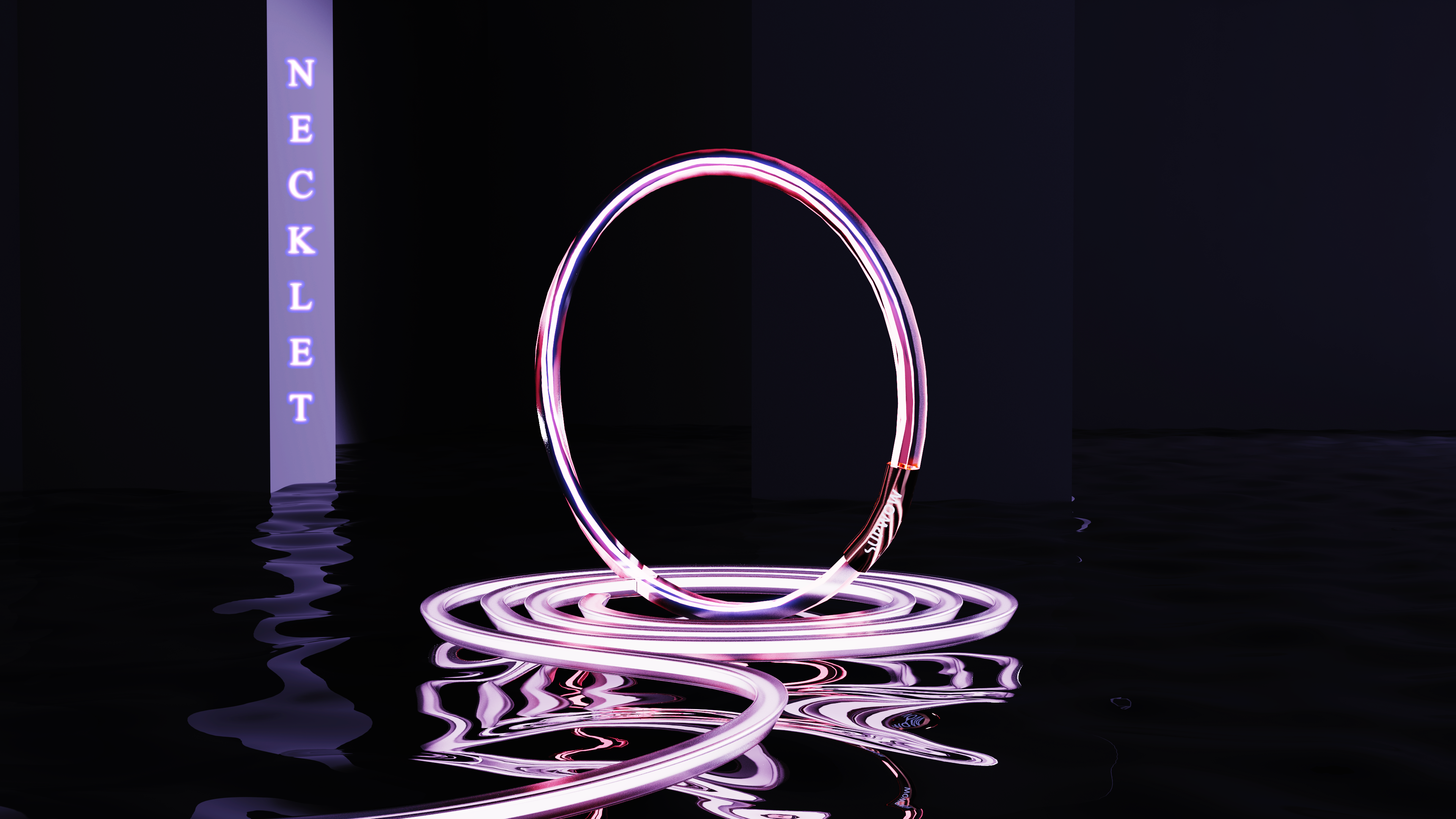 a collar for a horse，luminescence，Spiral winding，Soft filament，Pets，Cat cat，Traction rope，