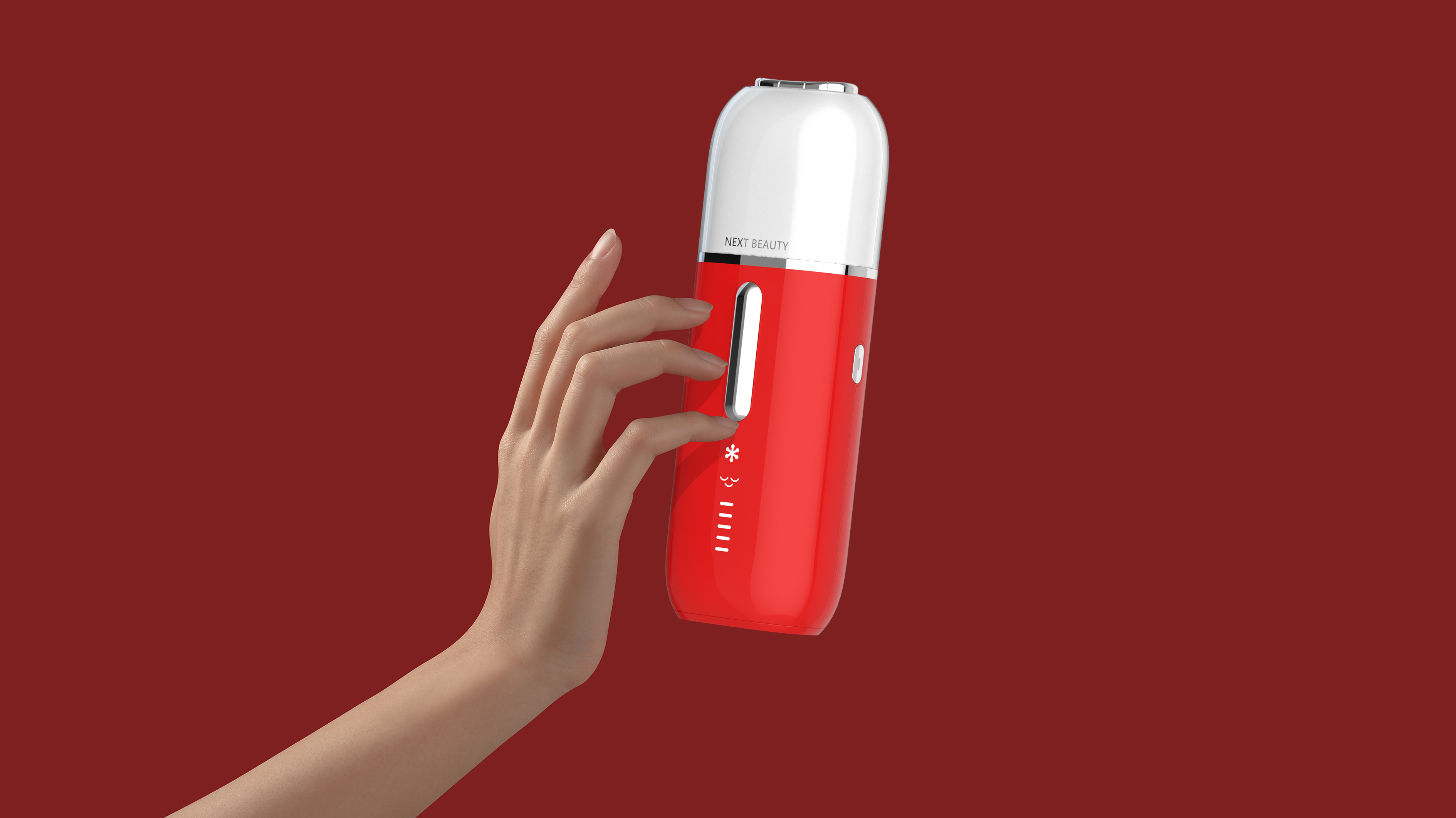 Depilatory instrument，cosmetic instrument，product design，industrial design，Lipstick，originality，Simplicity，Color matching，