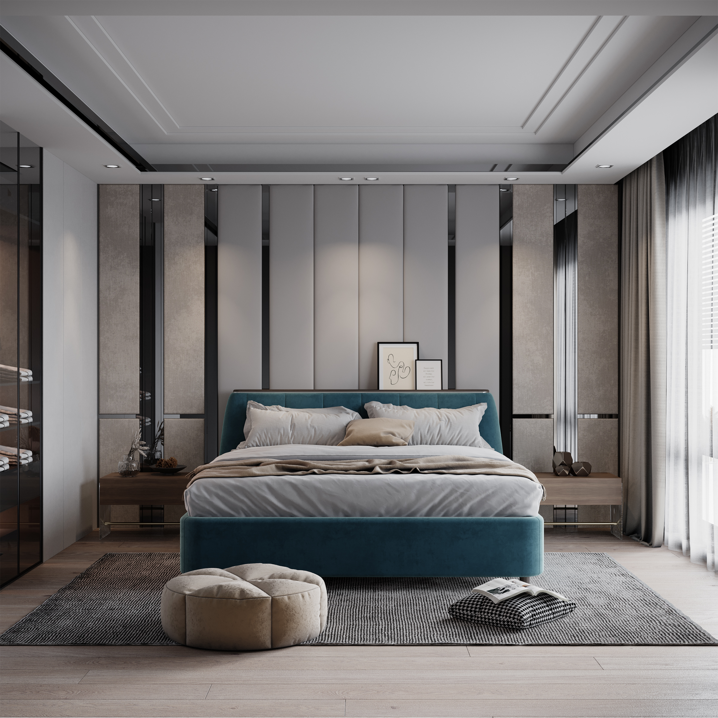 furniture，Bed，interior space ，Designer furniture，Original design，furniture design ，Soft bag bed，modern，