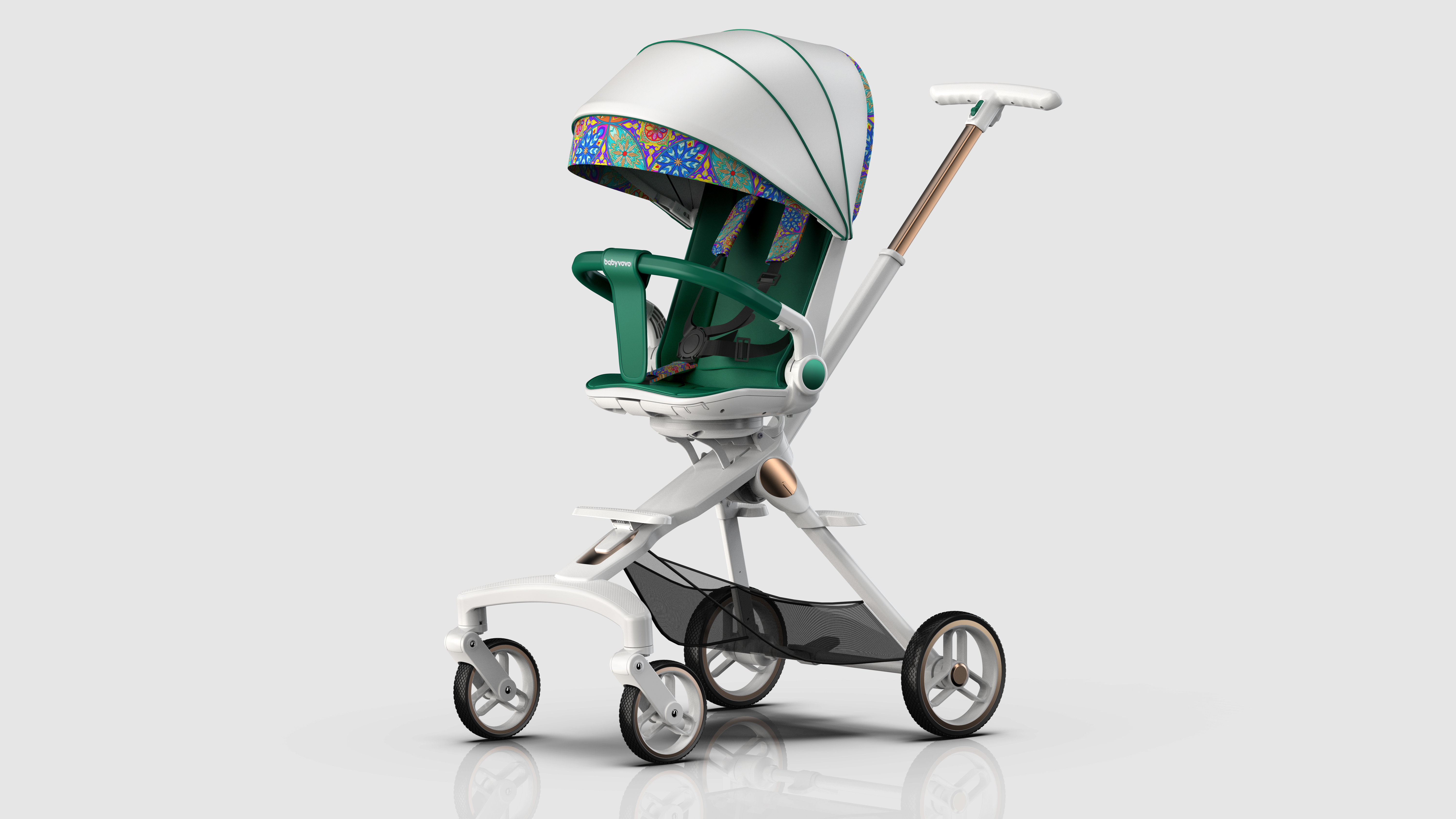 baby，Mother and baby，children，Landscape car，baby carriage，Light luxury，delicate，fashion，