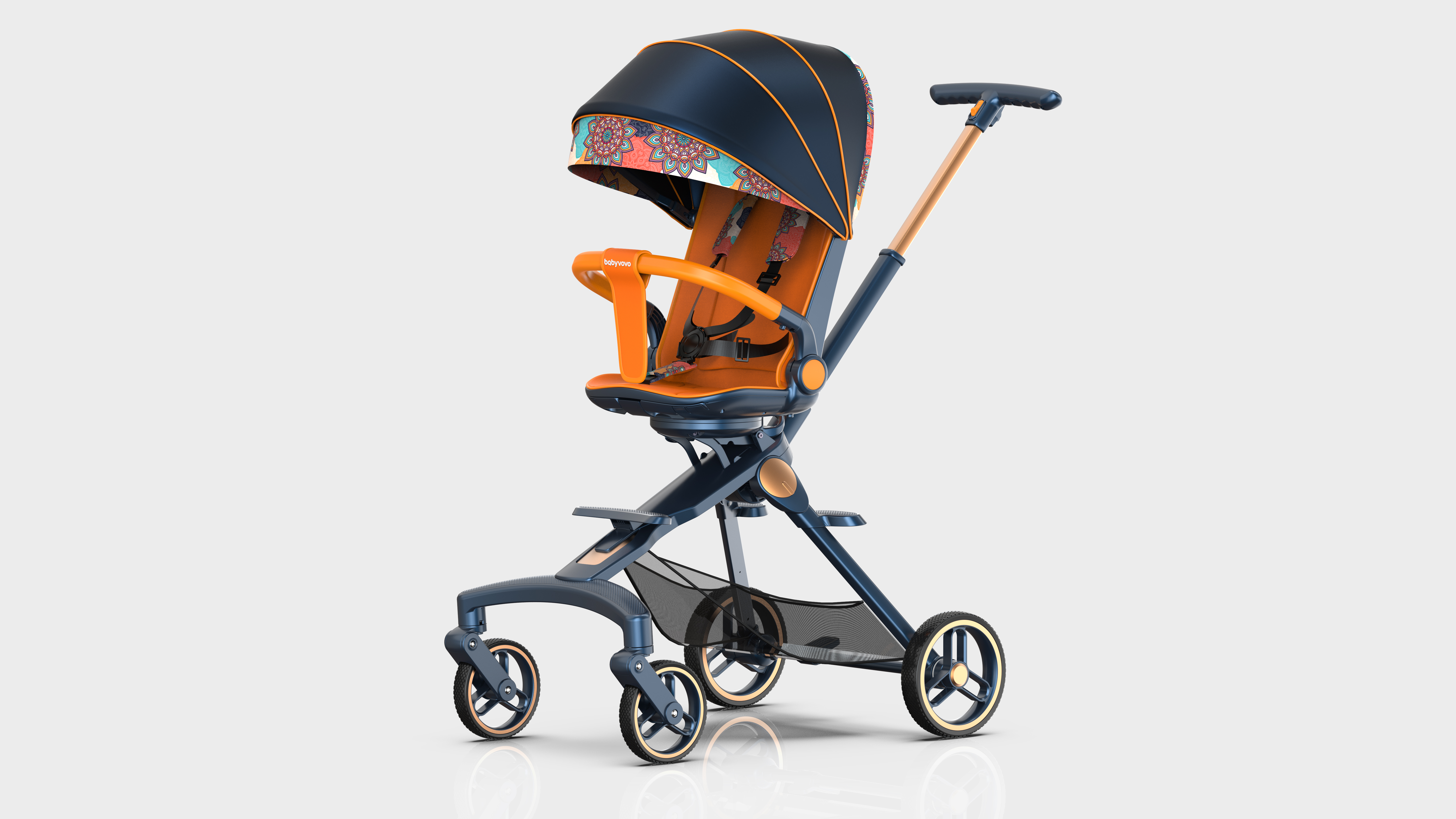 baby，Mother and baby，children，Landscape car，baby carriage，Light luxury，delicate，fashion，