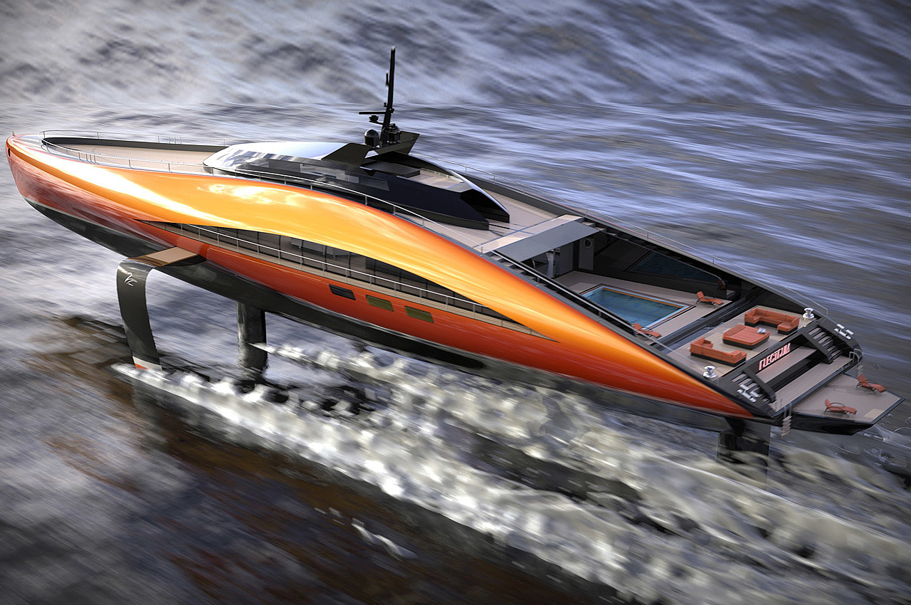 Plectrum，conceptual design，yacht，vehicle，