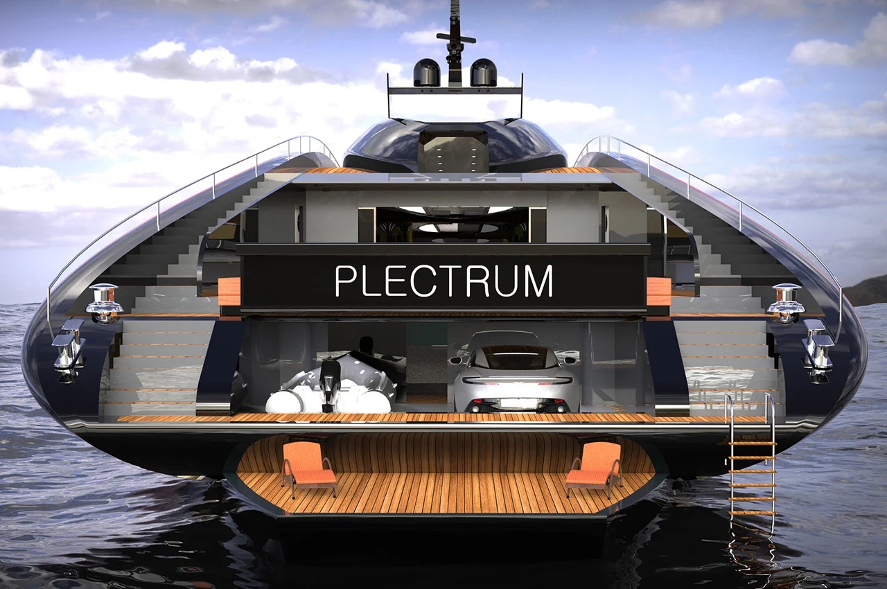 Plectrum，conceptual design，yacht，vehicle，