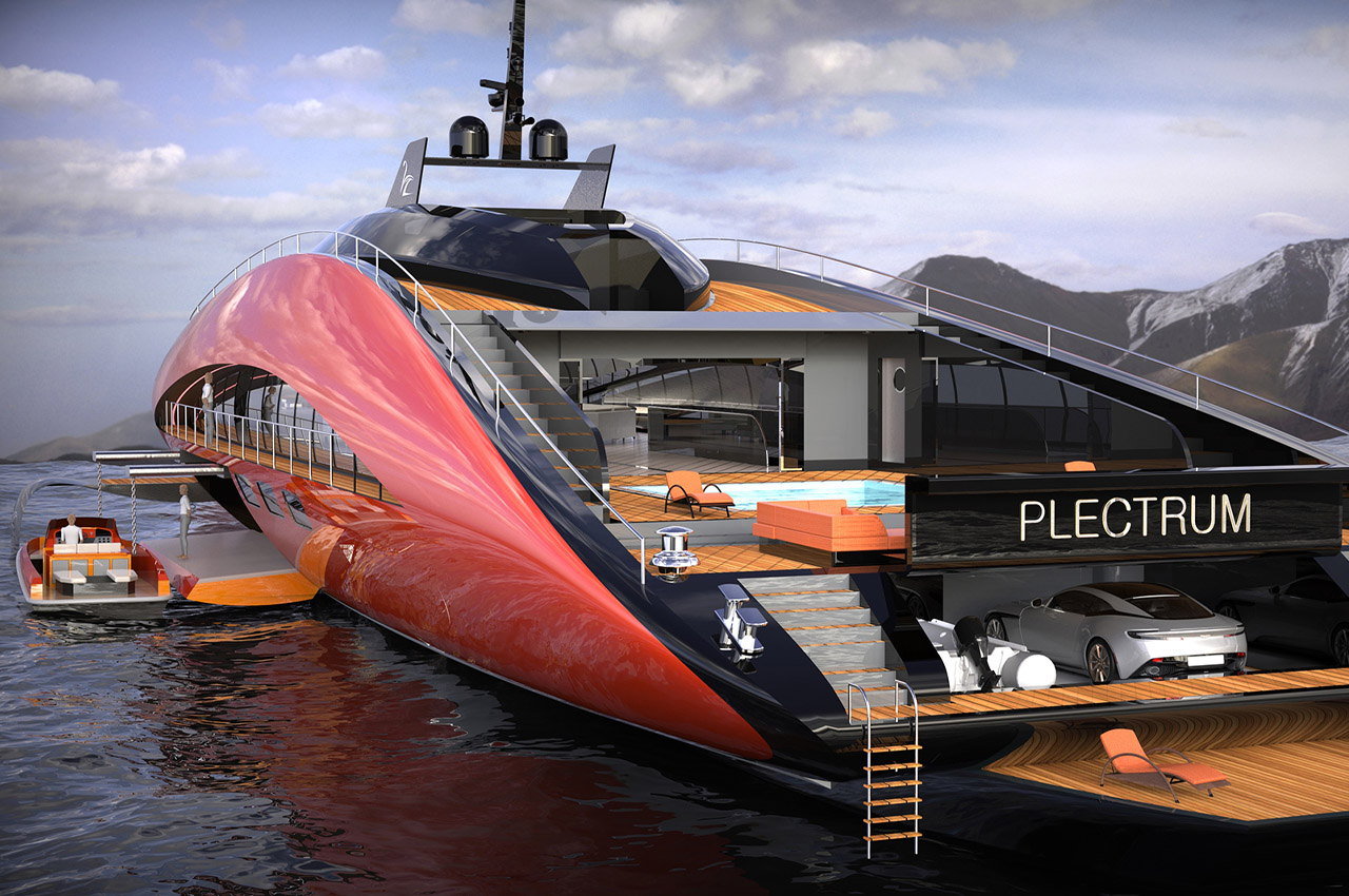 Plectrum，conceptual design，yacht，vehicle，