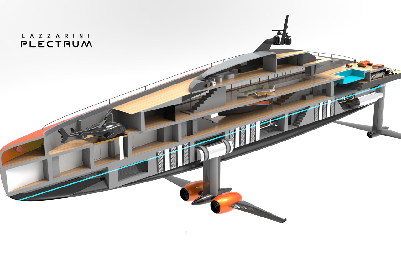 Plectrum，conceptual design，yacht，vehicle，
