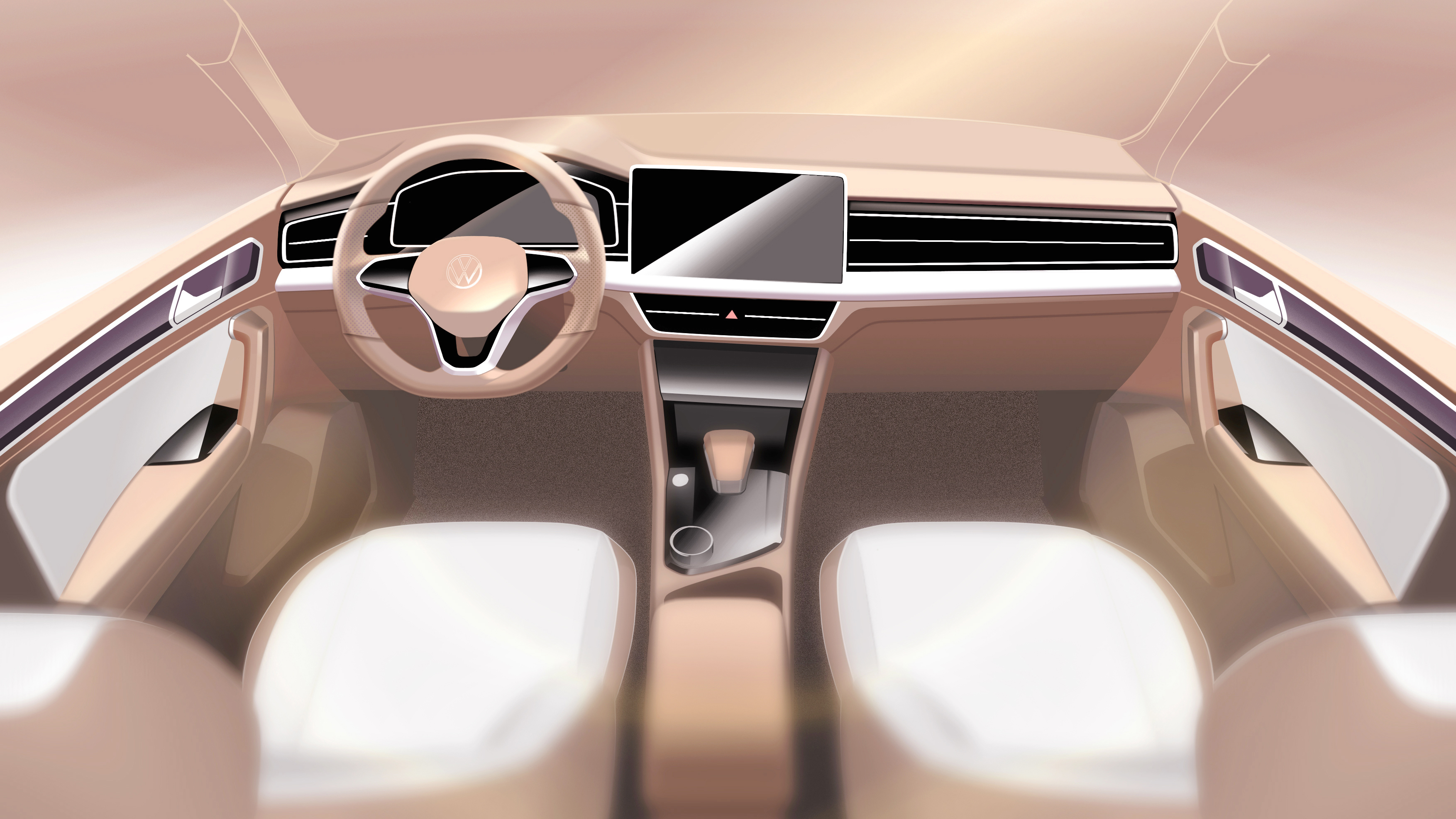 Volkswagen，public，automobile，Interior，