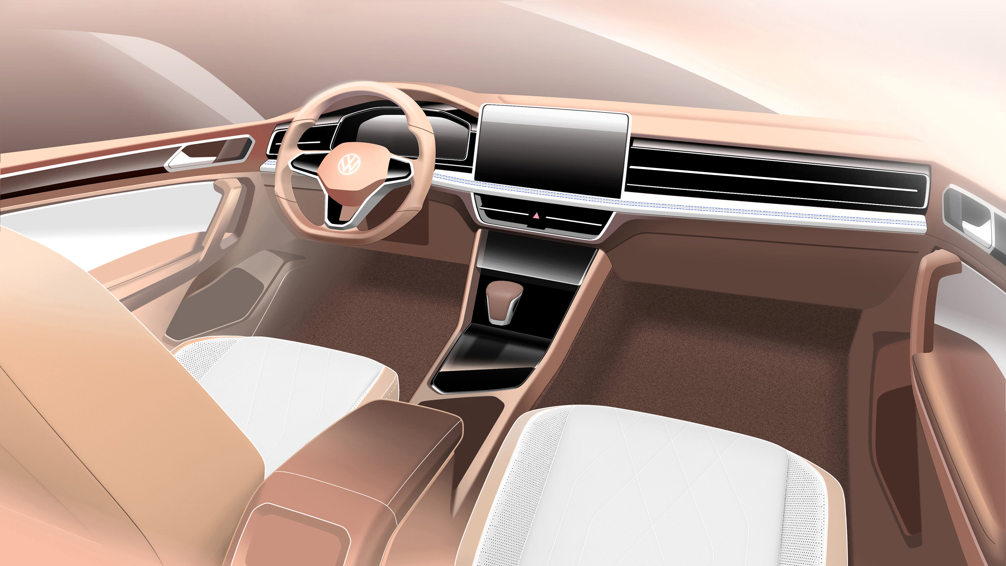 Volkswagen，public，automobile，Interior，