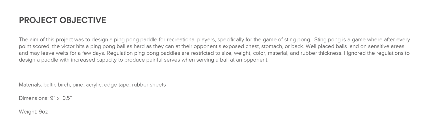 product design，motion，table tennis bat，The Spanker，