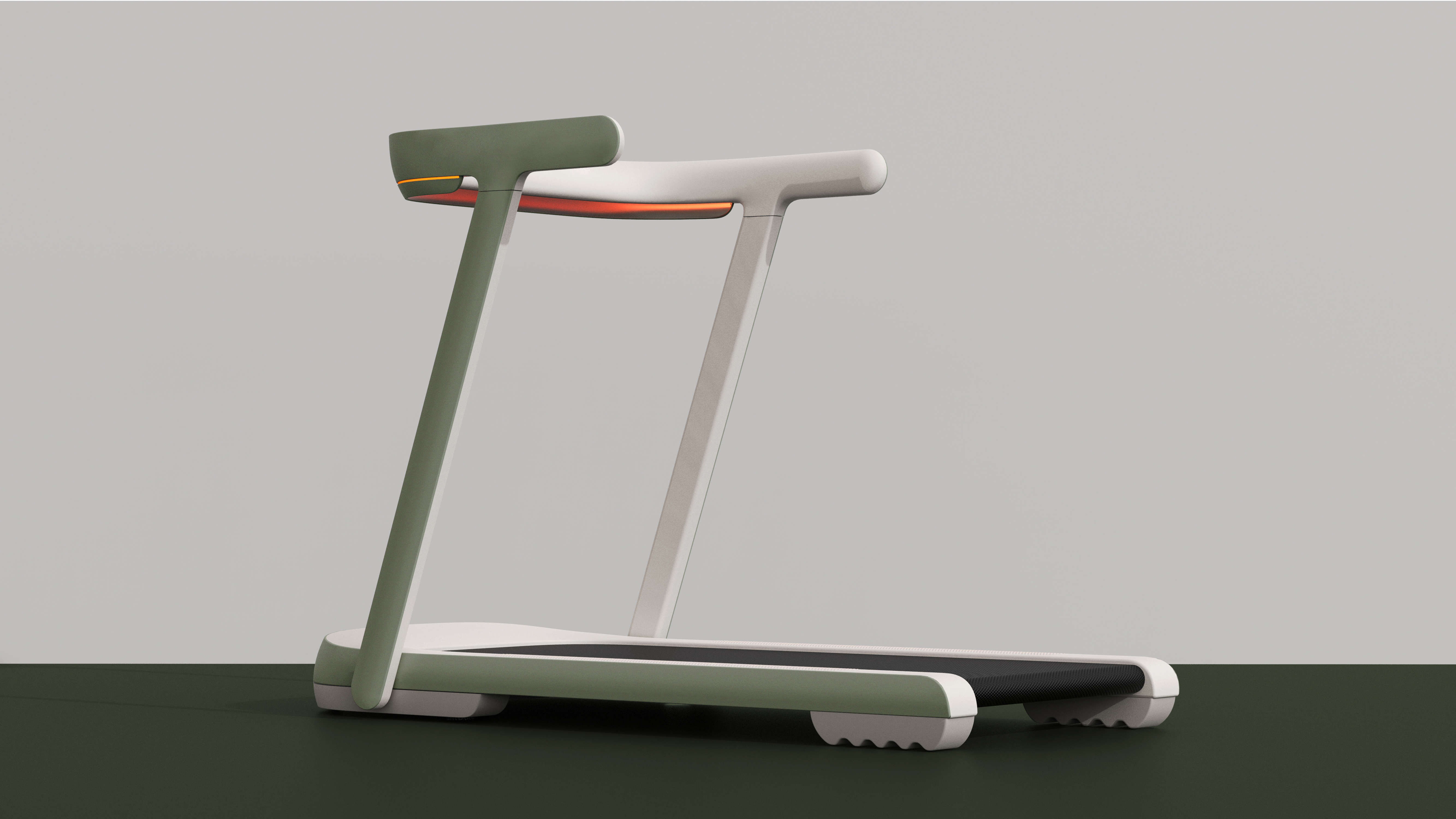 Treadmill，Fitness Equipment，motion，Sports Equipment，fold，Color matching，details，lighting，