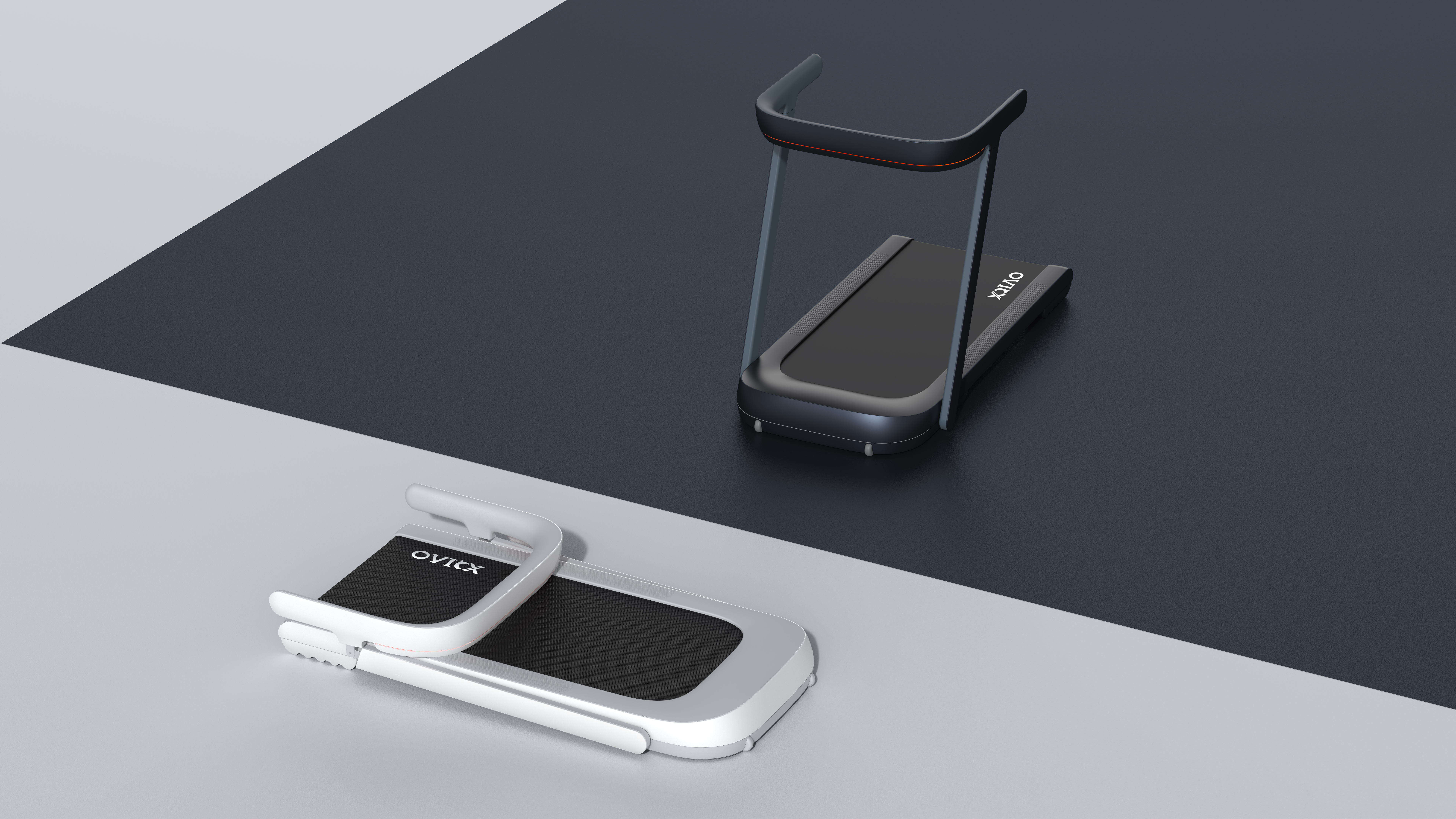 Treadmill，Fitness Equipment，motion，Sports Equipment，fold，Color matching，details，lighting，